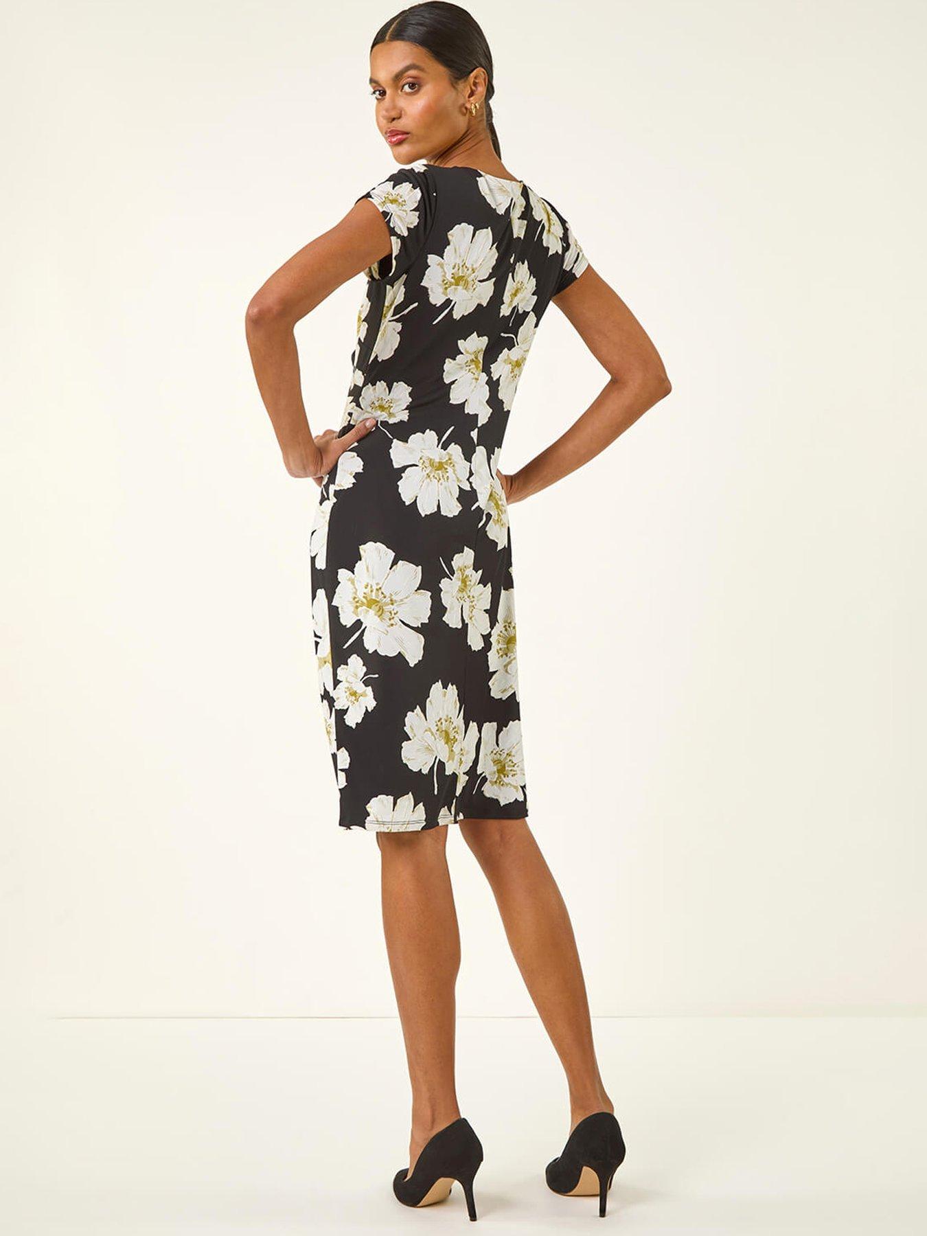 roman-floral-gathered-shift-dressstillFront