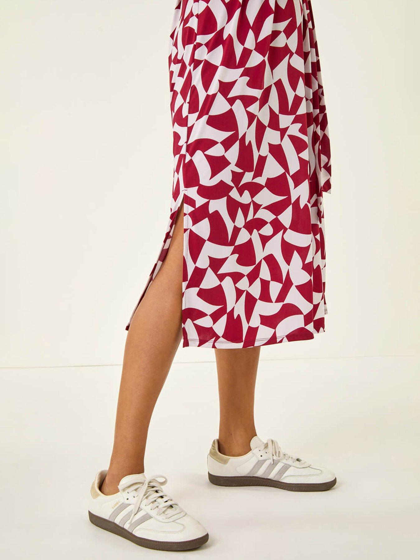 Image 5 of 5 of Roman Abstract Geometric Shirt Dress