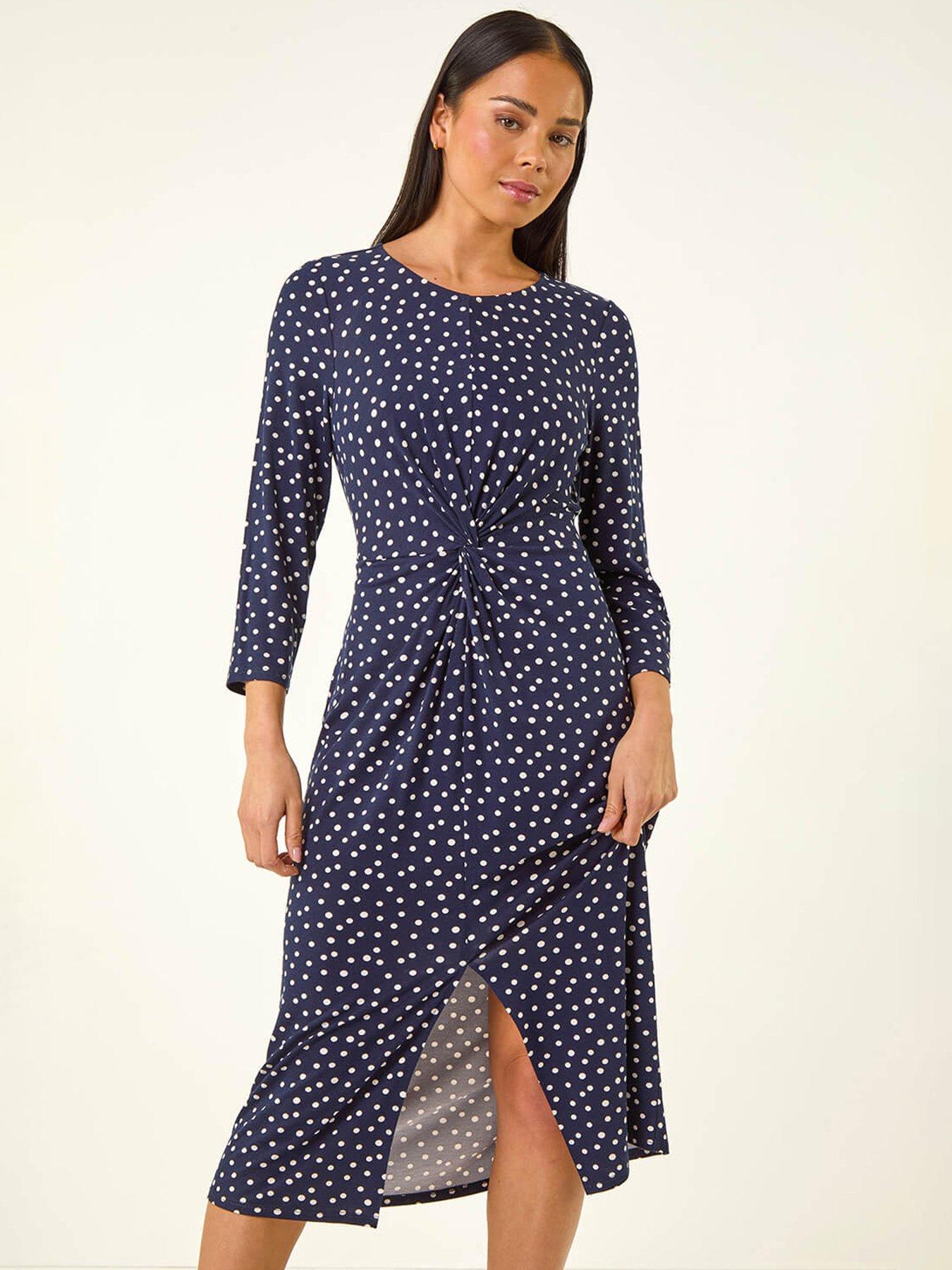 roman-petite-spot-front-knot-dressoutfit