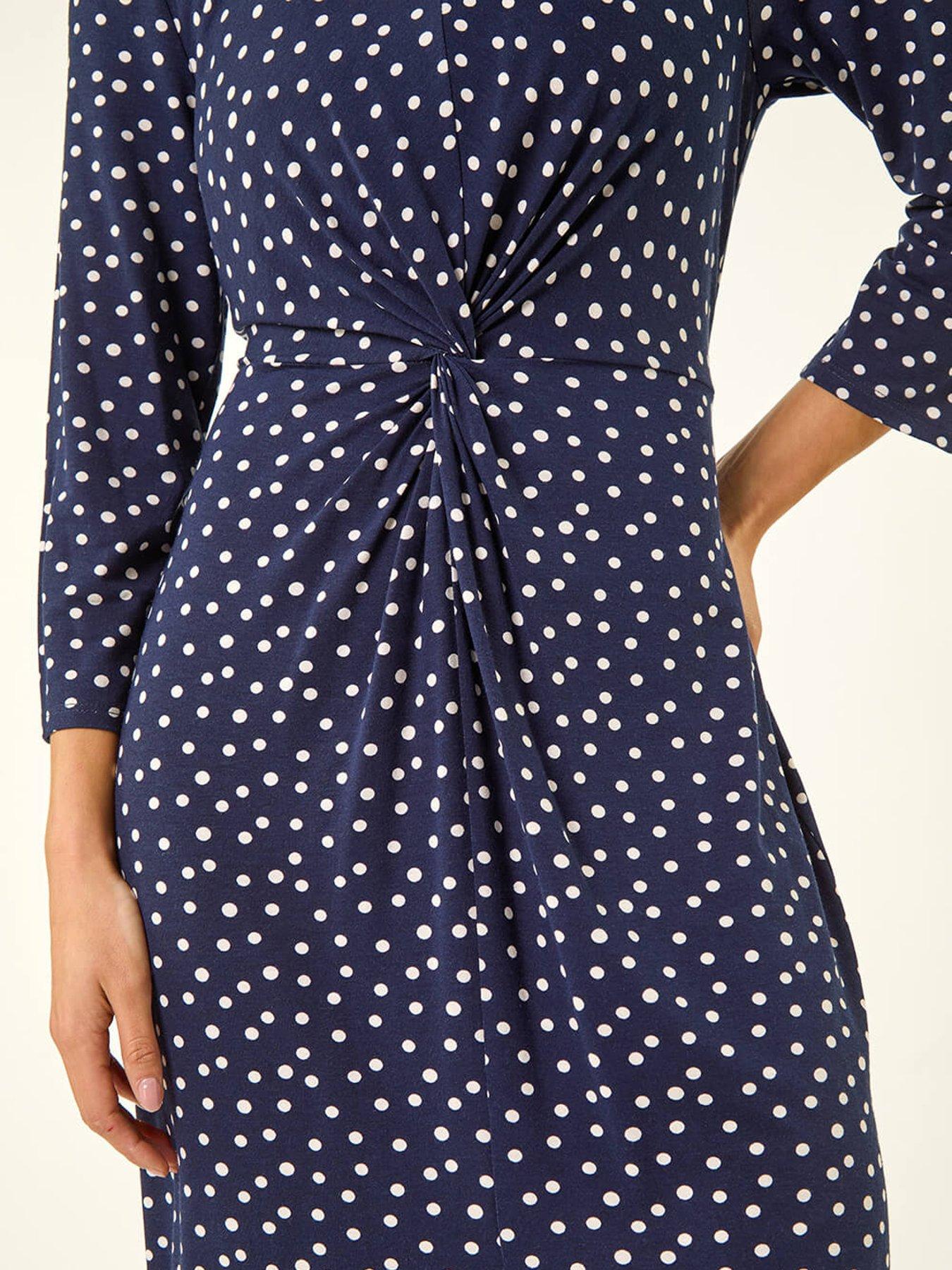 roman-petite-spot-front-knot-dressdetail