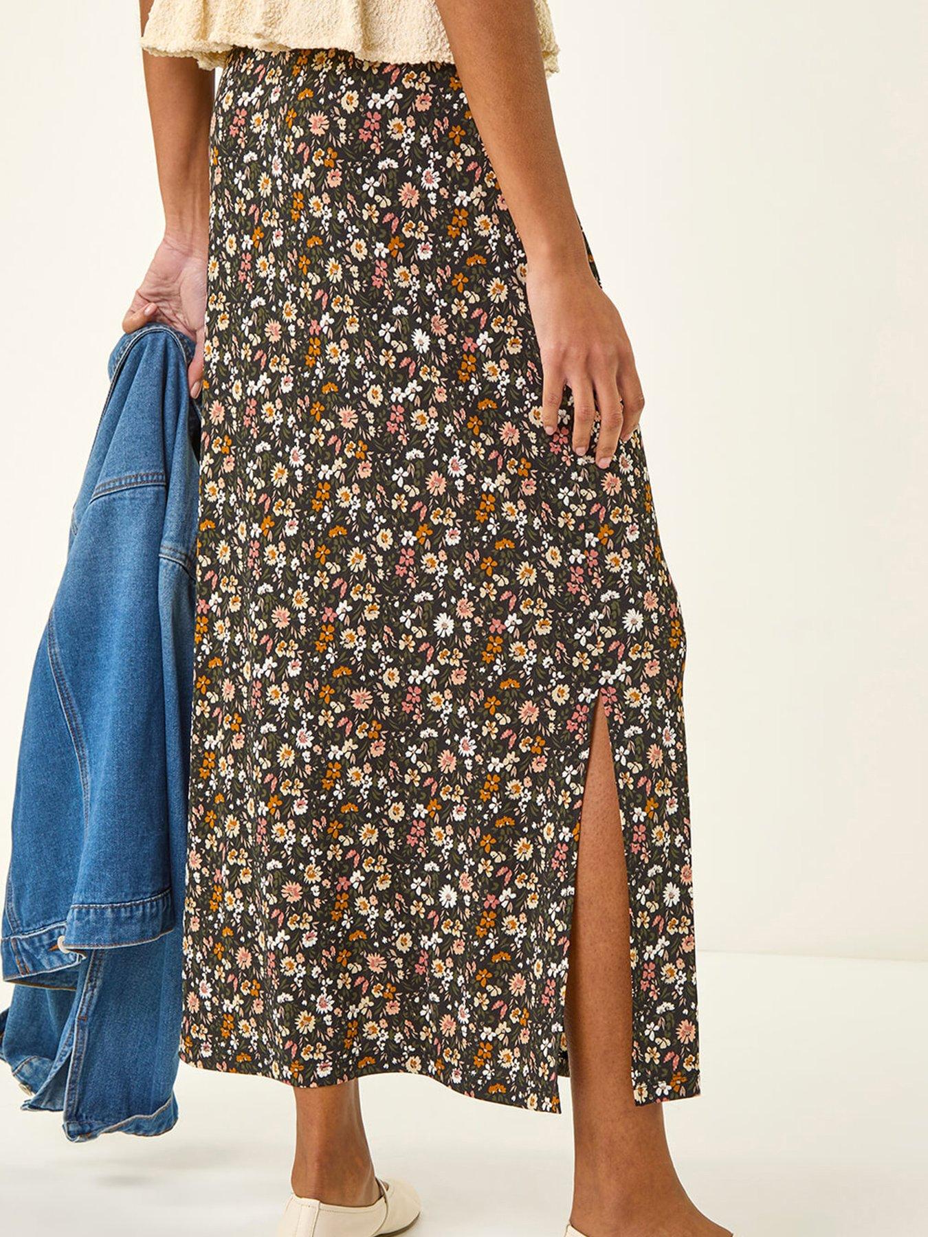 roman-ditsy-floral-stretch-maxi-skirtstillFront