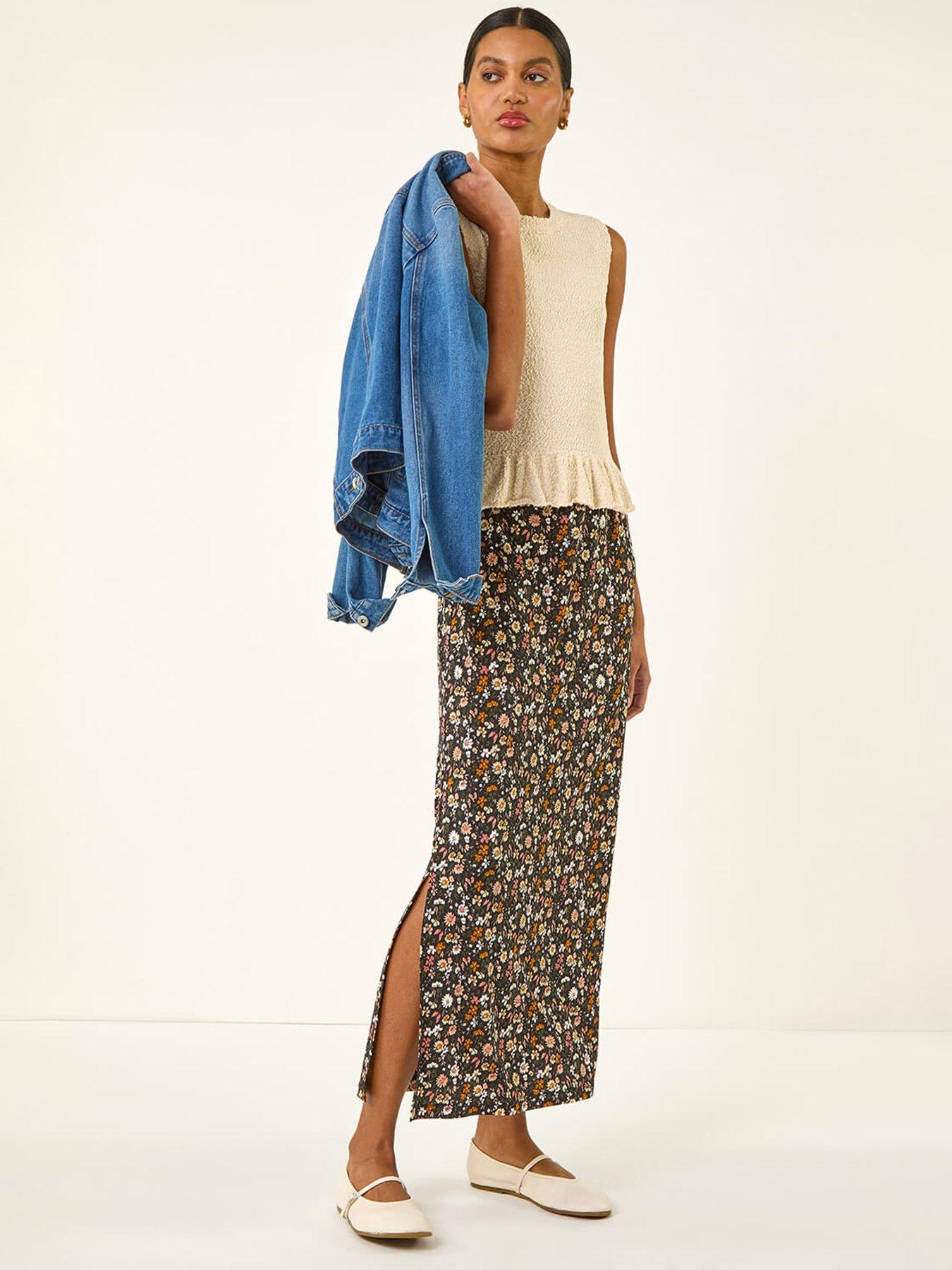 roman-ditsy-floral-stretch-maxi-skirtback