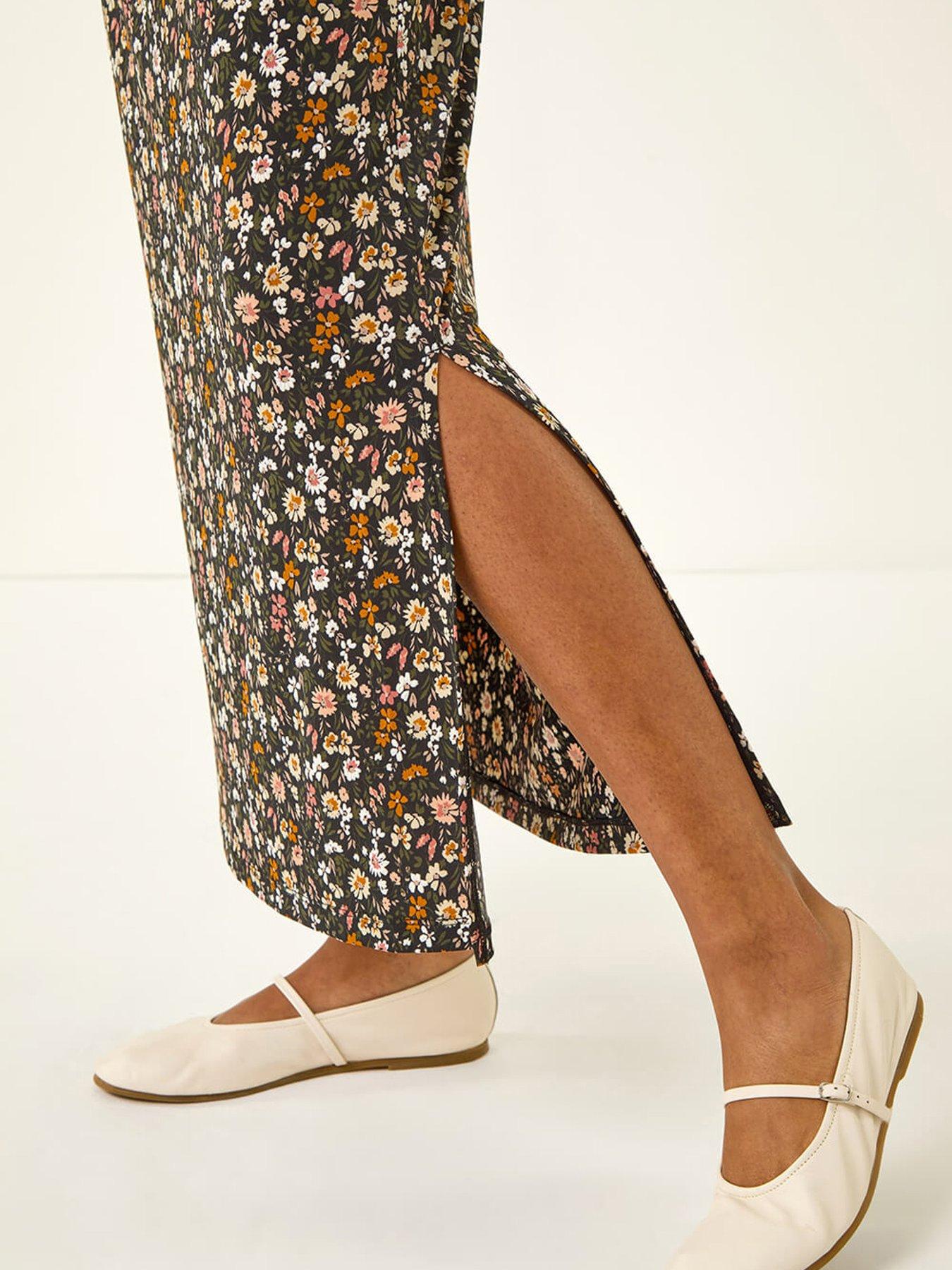 roman-ditsy-floral-stretch-maxi-skirtdetail