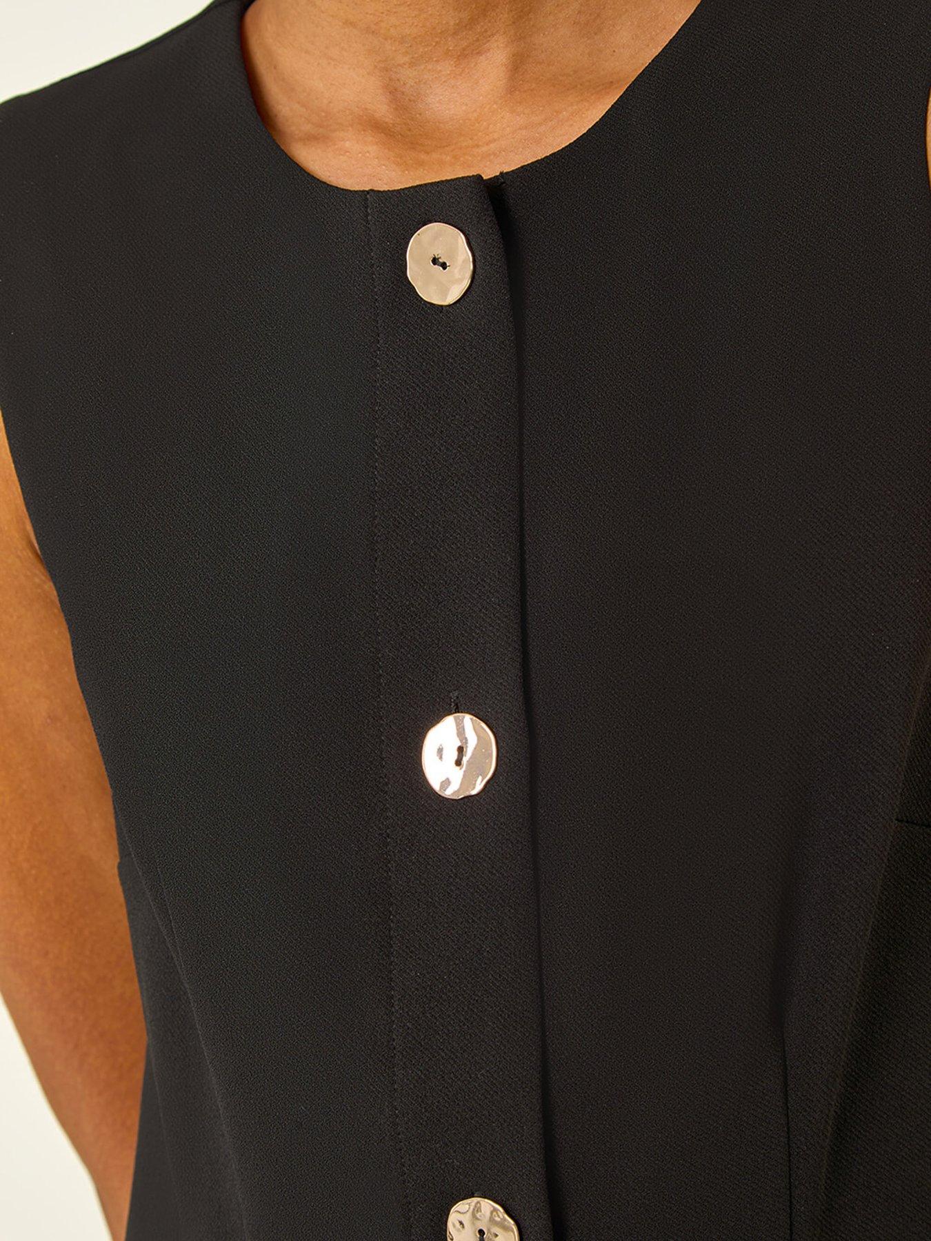 Image 5 of 5 of Roman Button Through Stretch Mini Dress