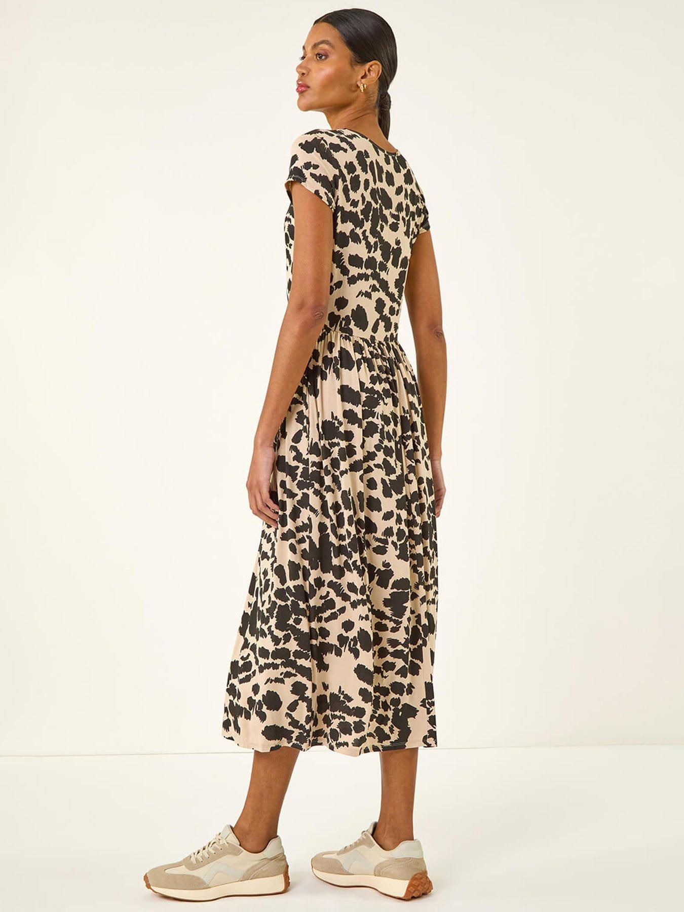 roman-abstract-print-stretch-midi-dressstillFront