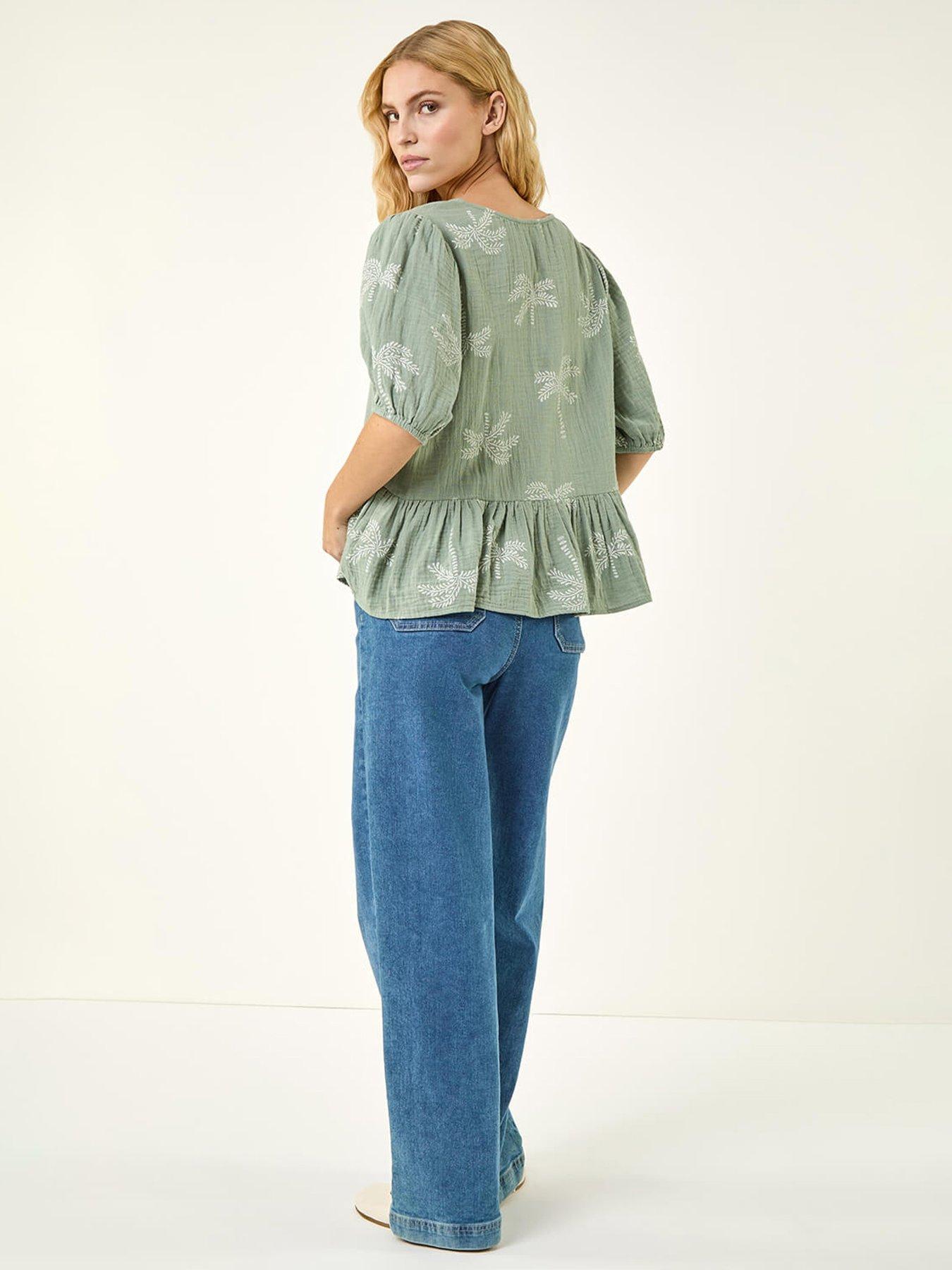 roman-palm-tree-print-peplum-topstillFront