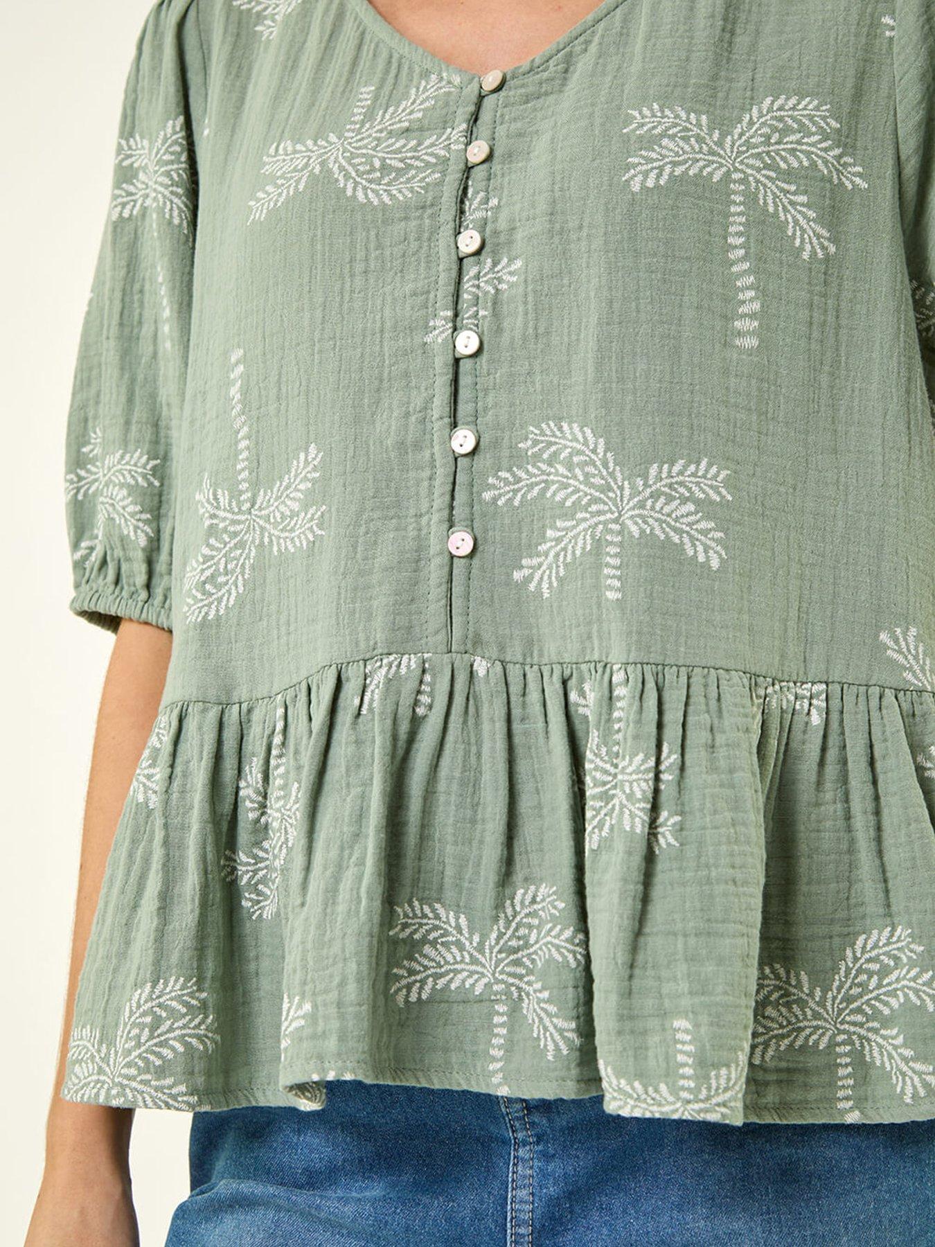 roman-palm-tree-print-peplum-topdetail