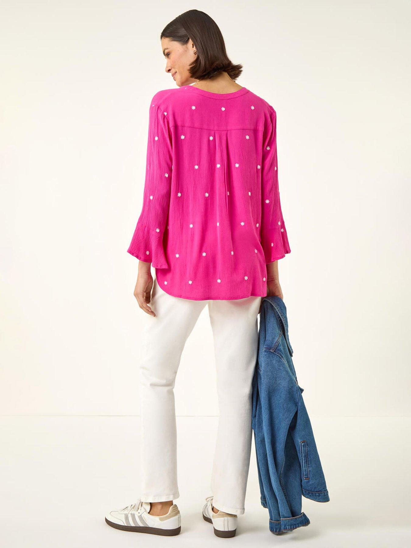 roman-embroidered-dot-topstillFront