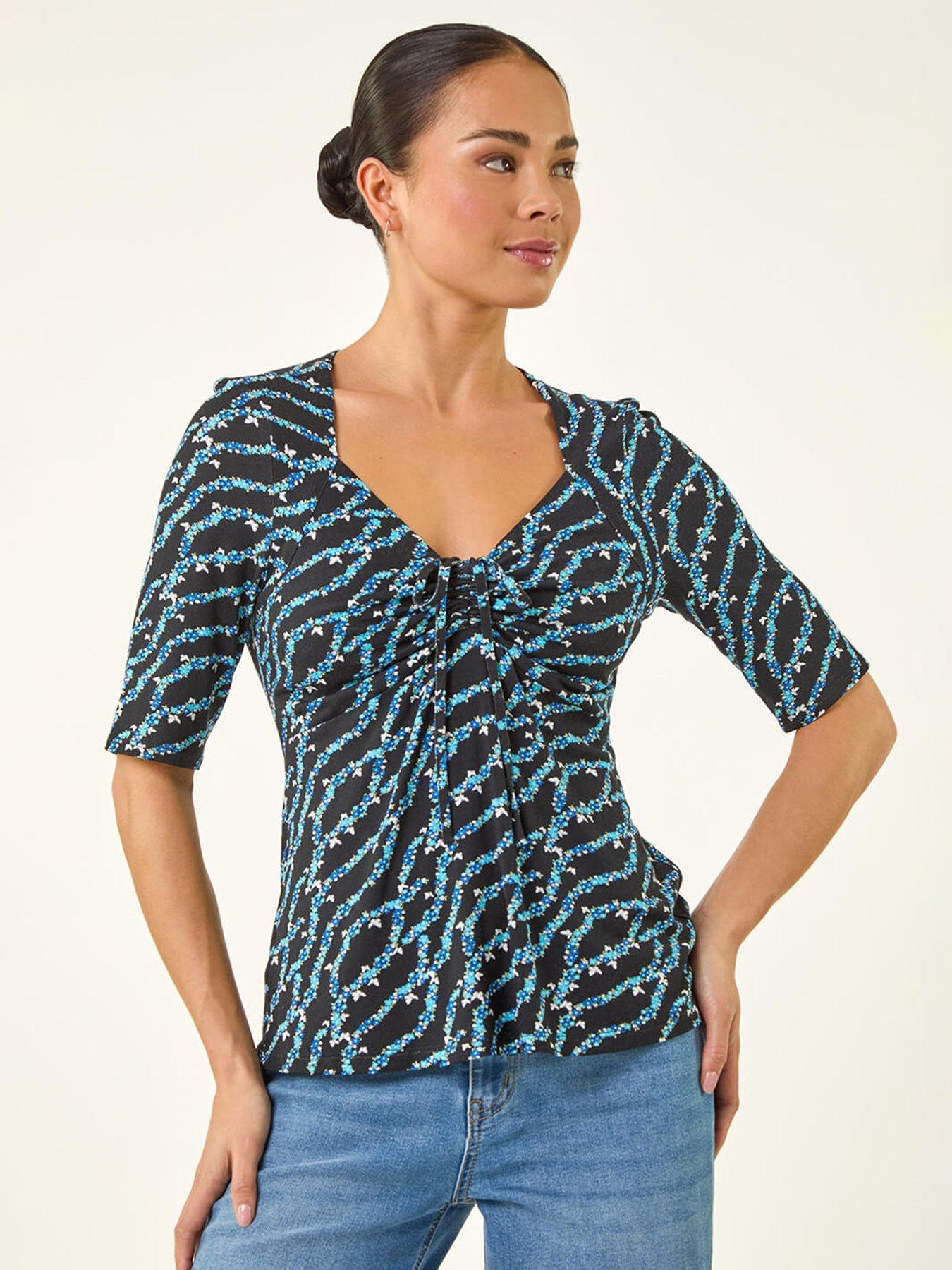 roman-petite-abstract-print-drawstring-topfront