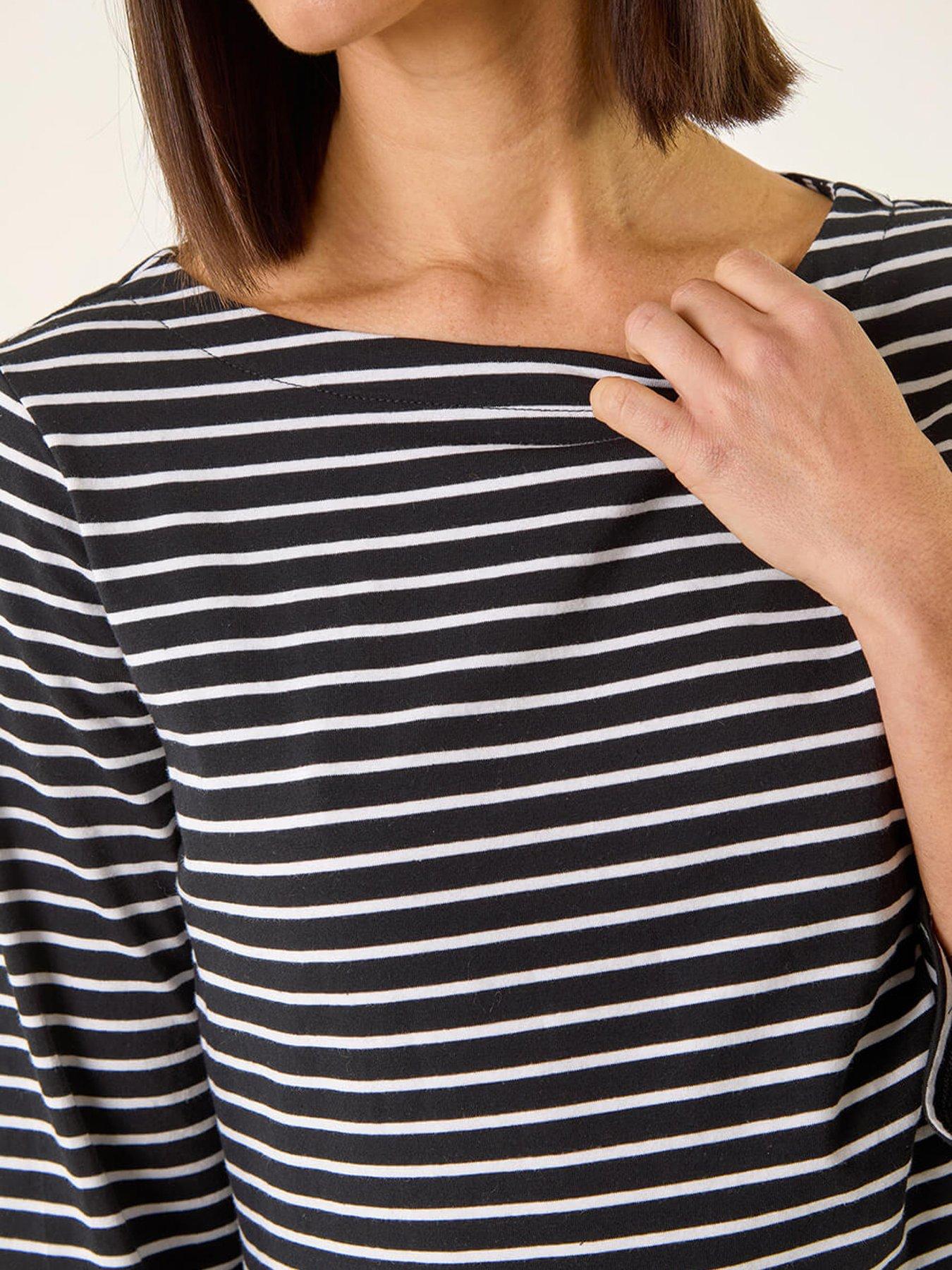 roman-stripe-print-boat-neck-topdetail