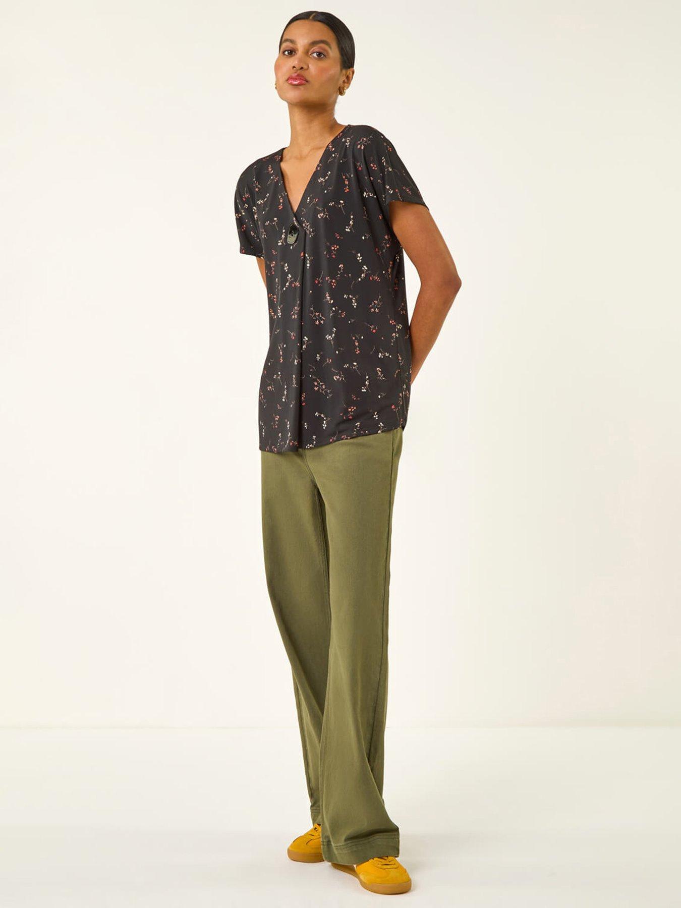 roman-floral-print-v-neck-topback