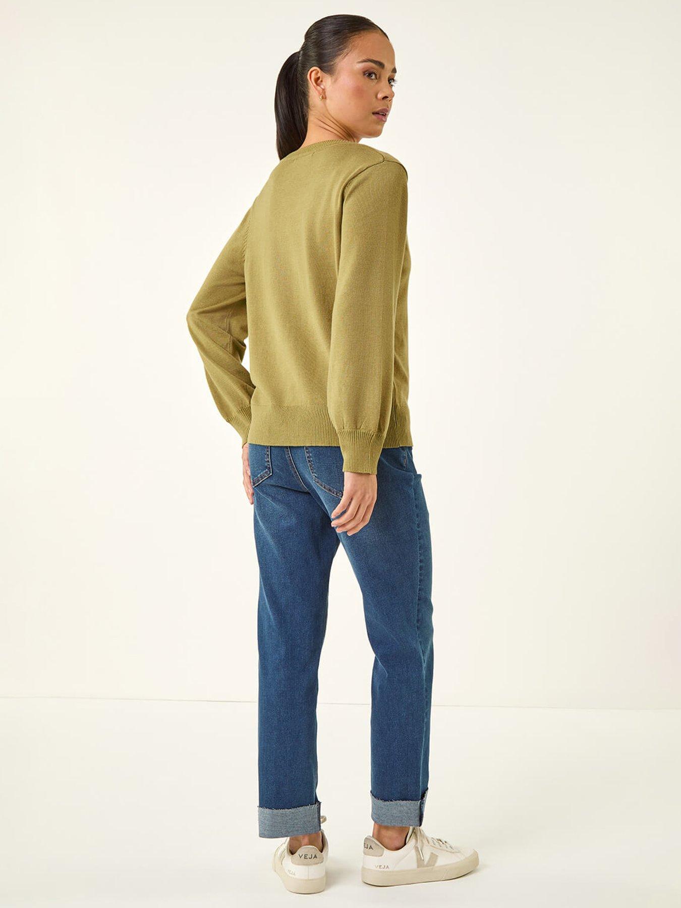 Image 2 of 5 of Roman Petite V-neck Knit Jumper