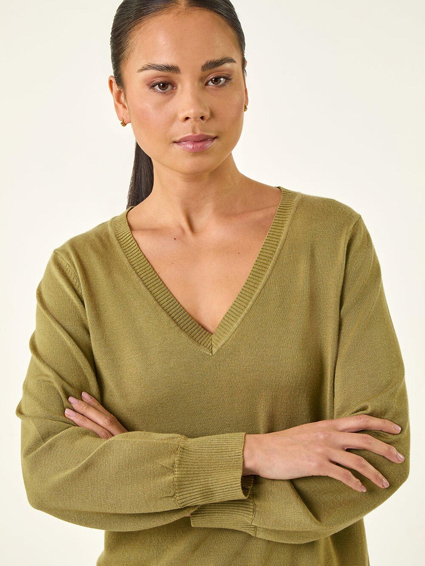 Image 4 of 5 of Roman Petite V-neck Knit Jumper