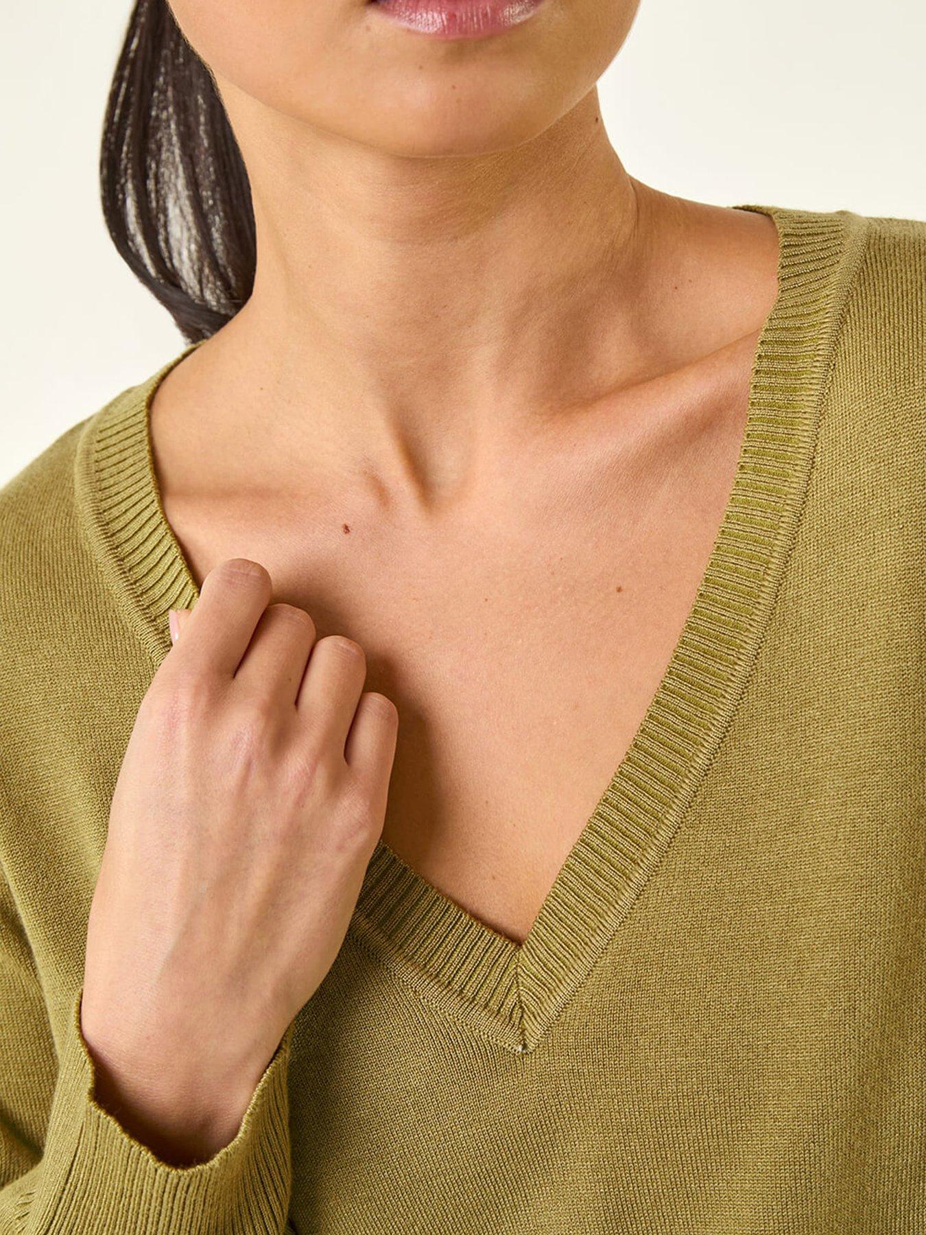Image 5 of 5 of Roman Petite V-neck Knit Jumper