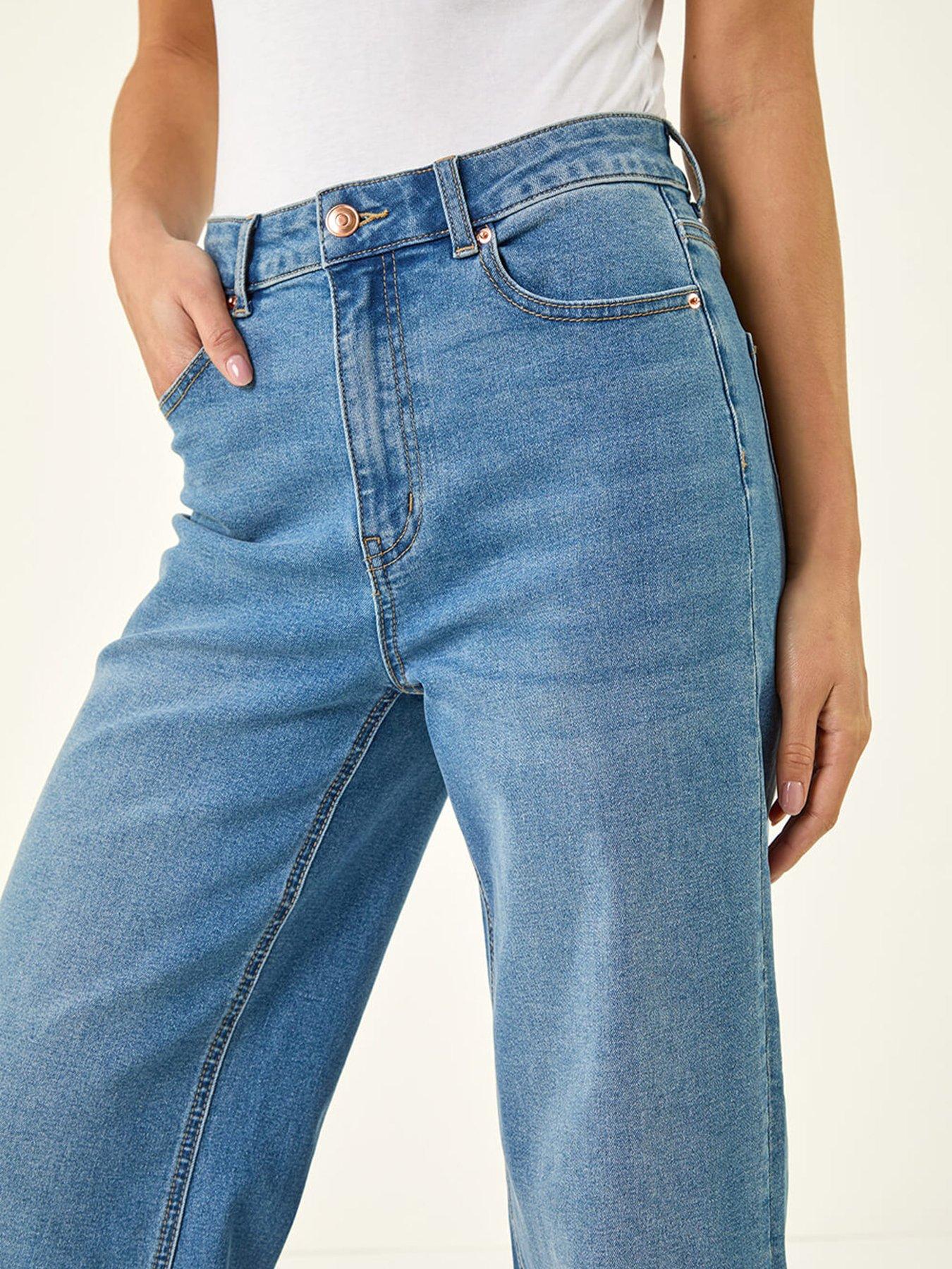 Image 5 of 5 of Roman Petite Wide Leg Jeans