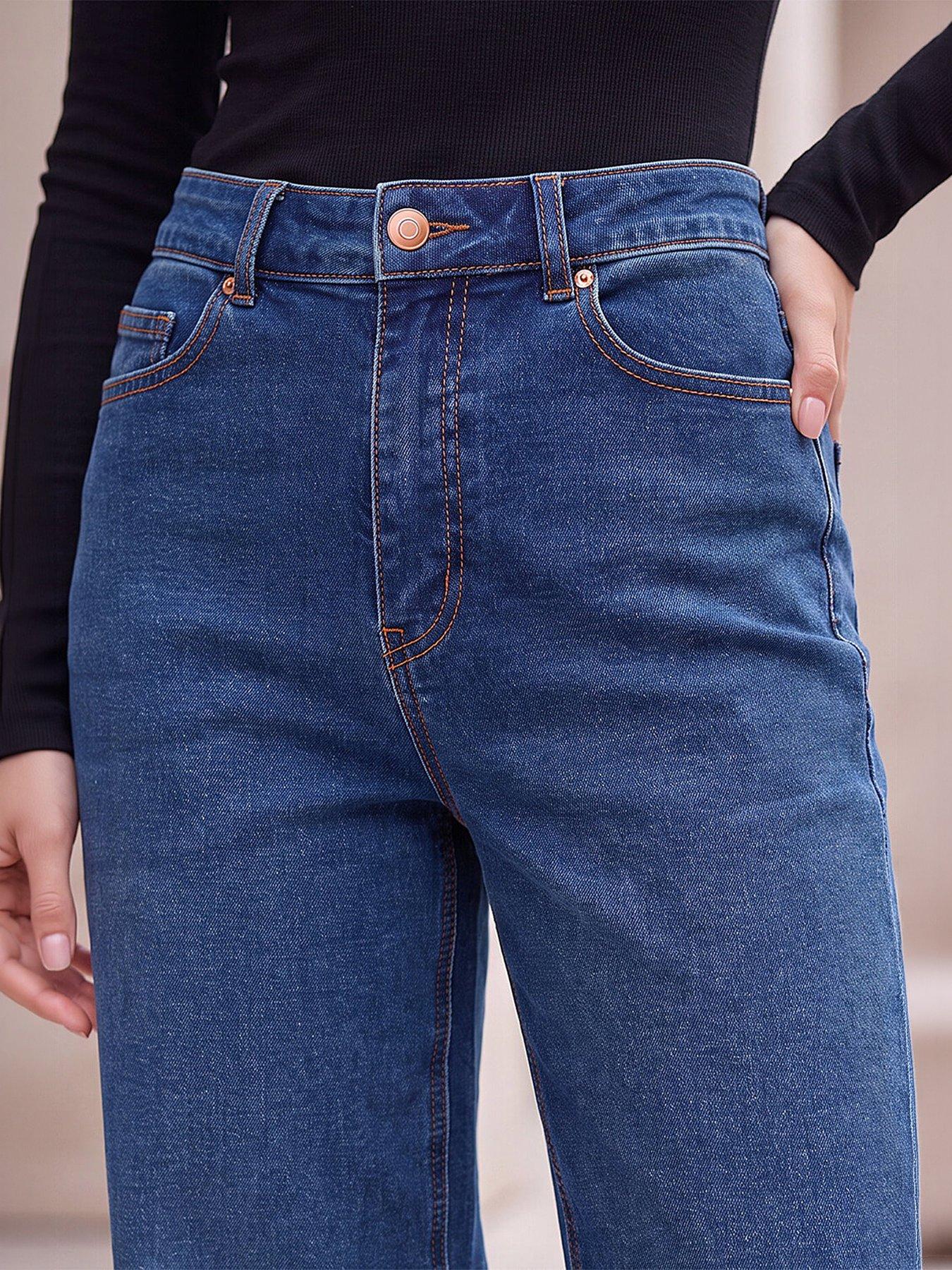Image 4 of 4 of Roman Petite Wide Leg Jeans