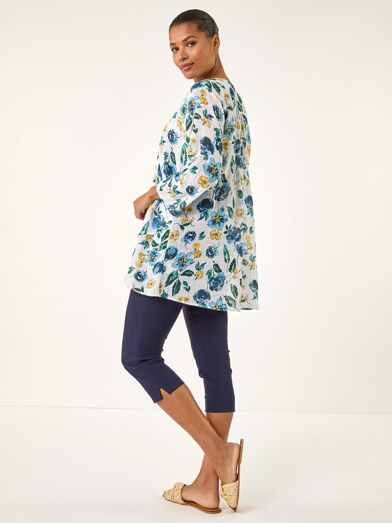 roman-floral-wrap-hem-tunic-topstillFront