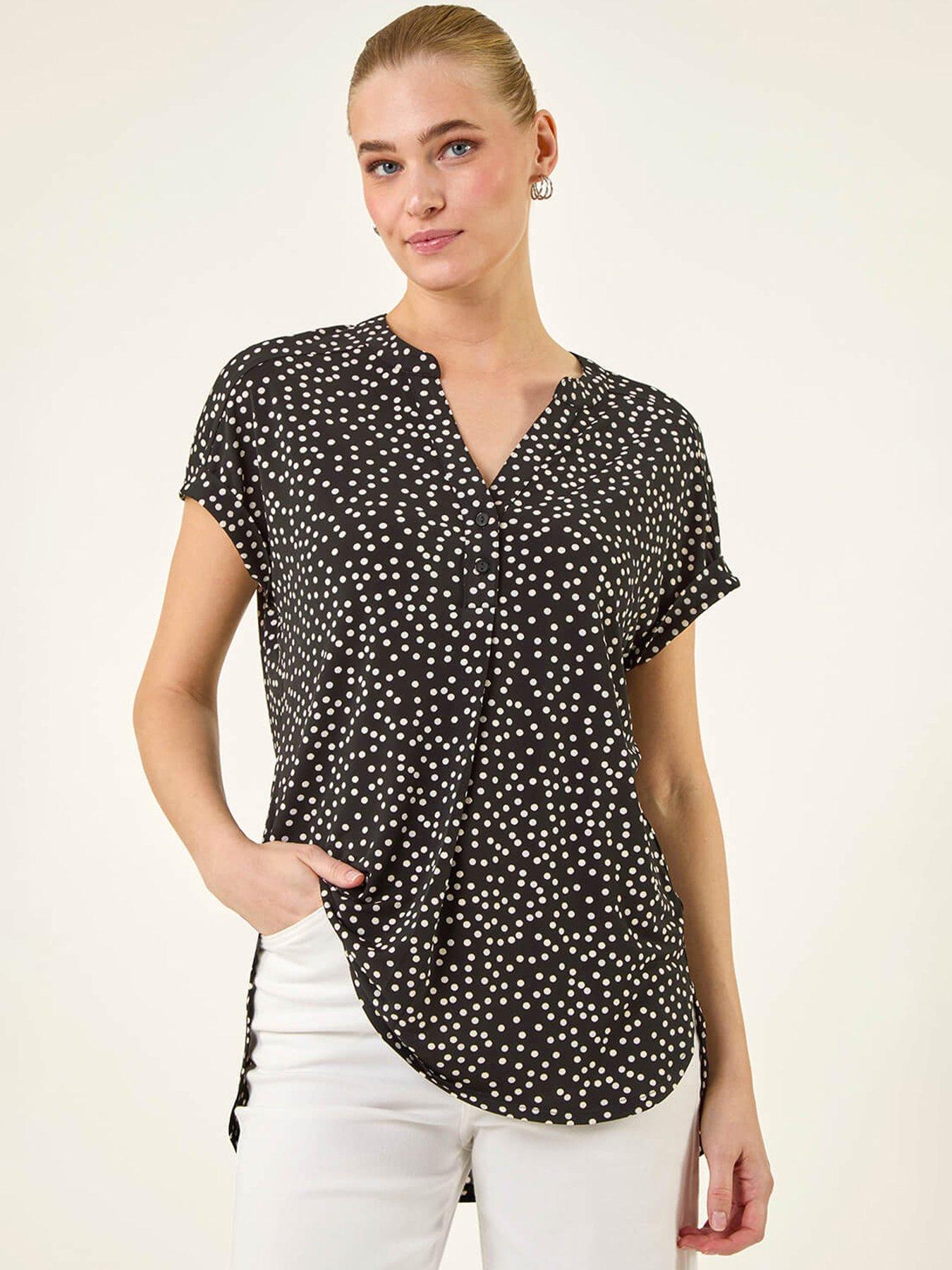 roman-polka-dot-puff-print-topfront