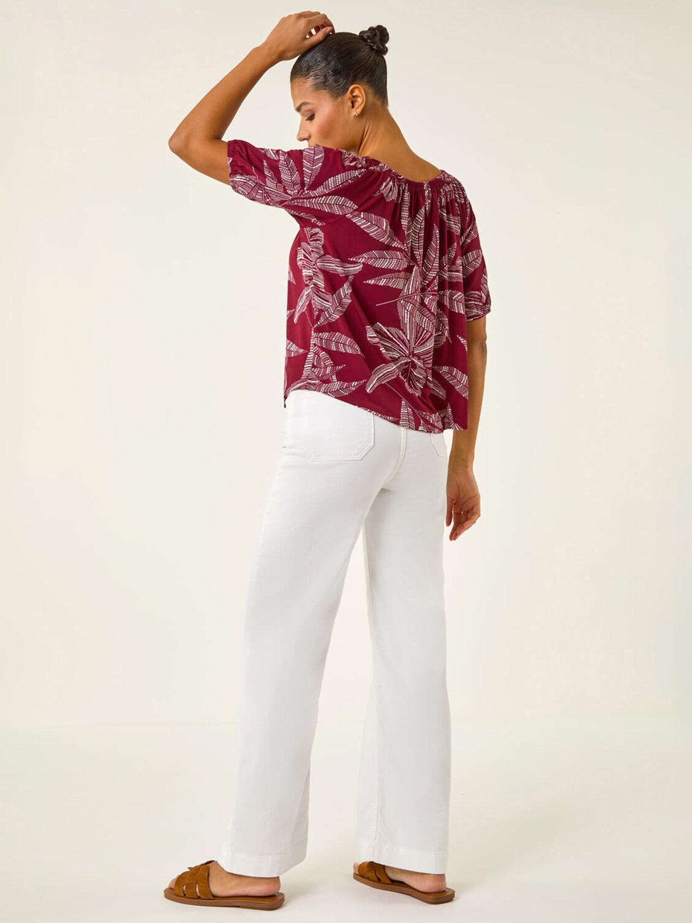 roman-floral-puff-print-bardot-topstillFront
