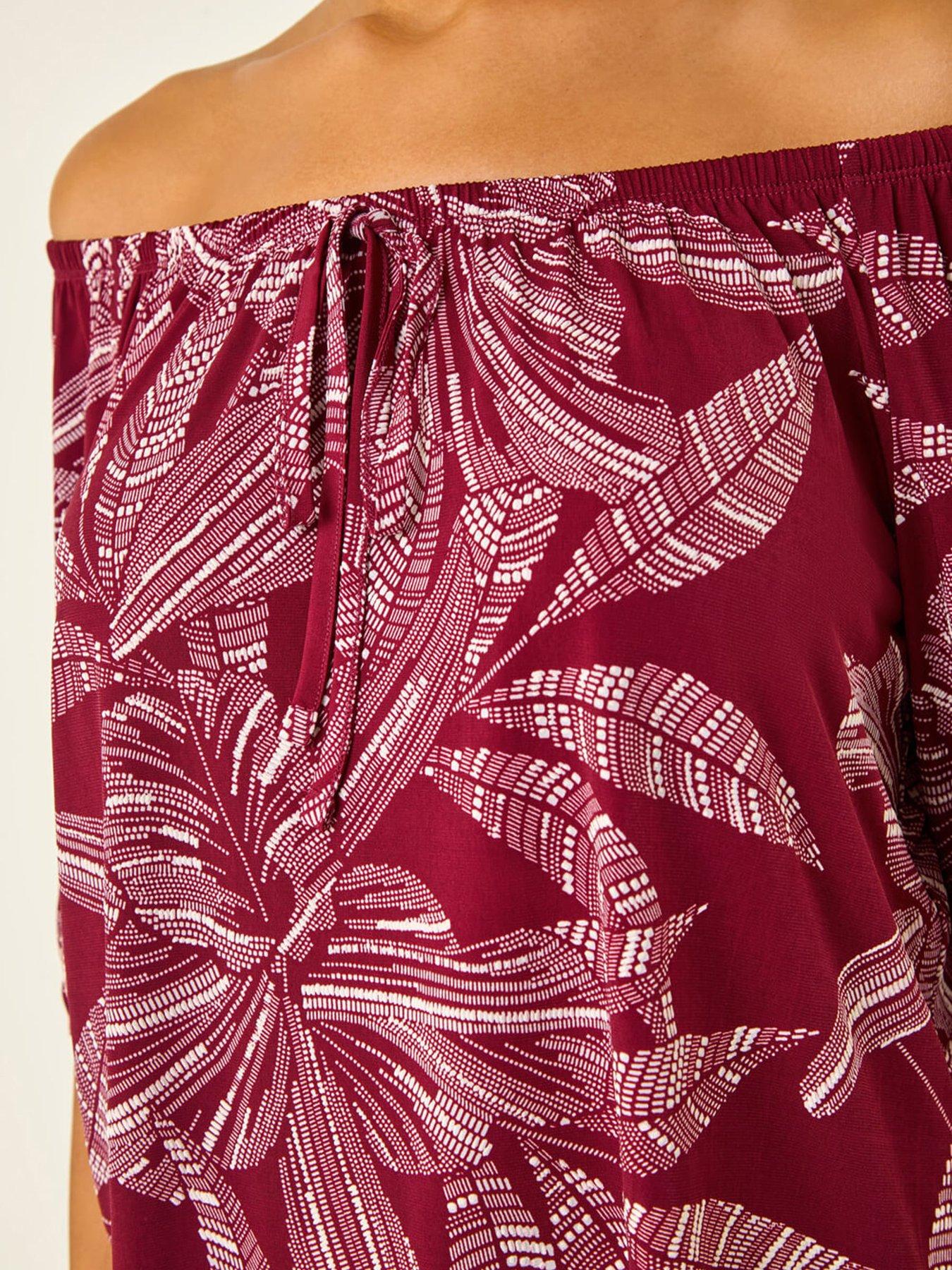 roman-floral-puff-print-bardot-topdetail