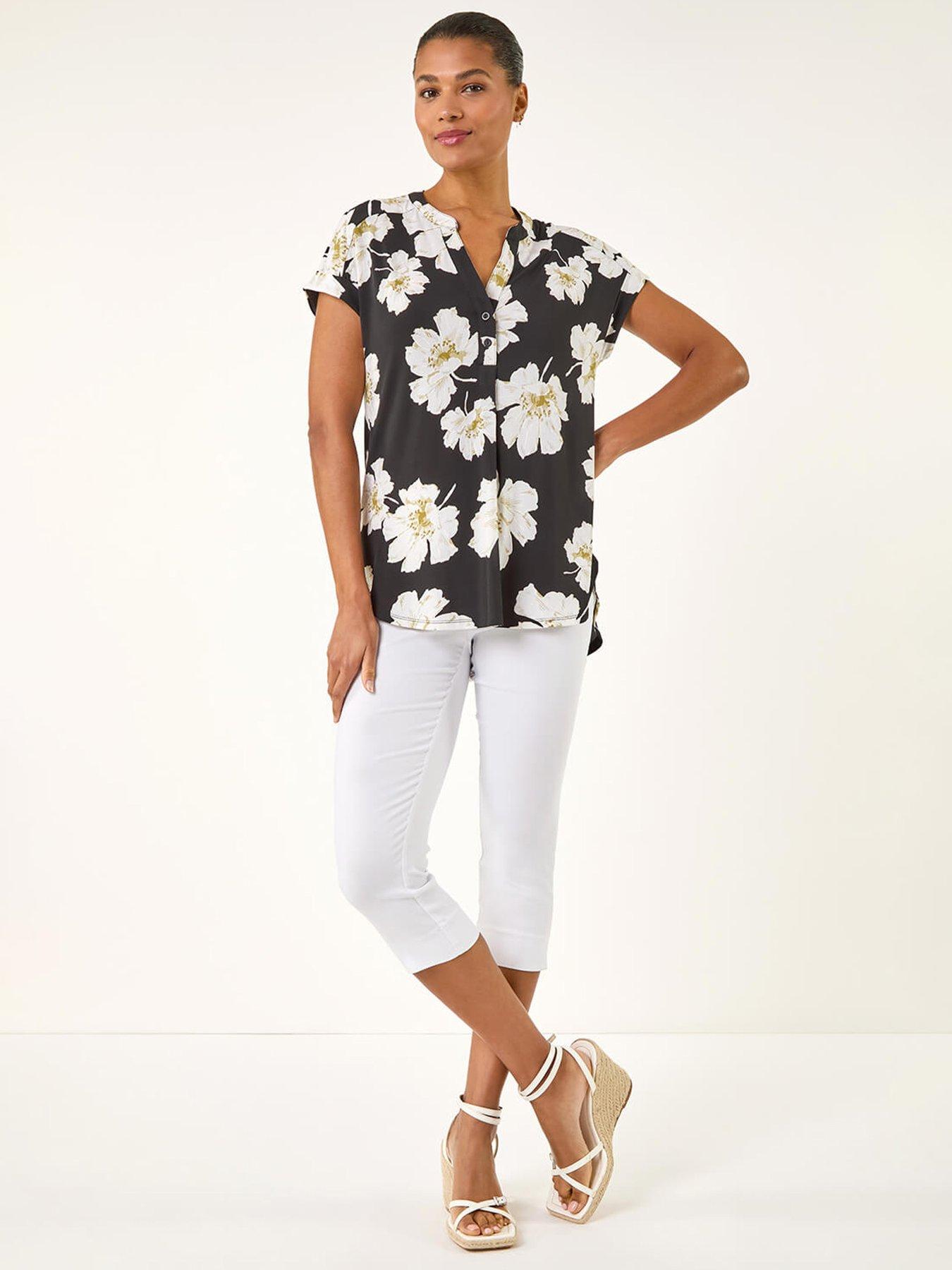 roman-floral-puff-print-stretch-topback