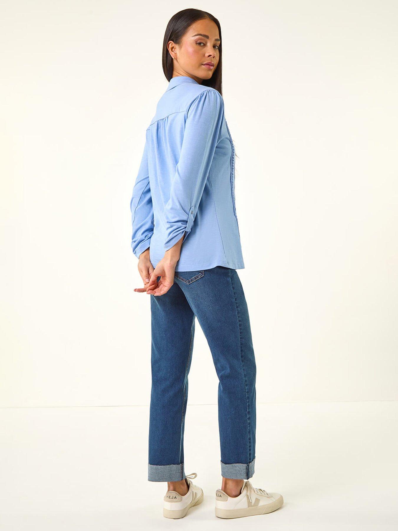 roman-petite-cotton-lace-trim-blousestillFront