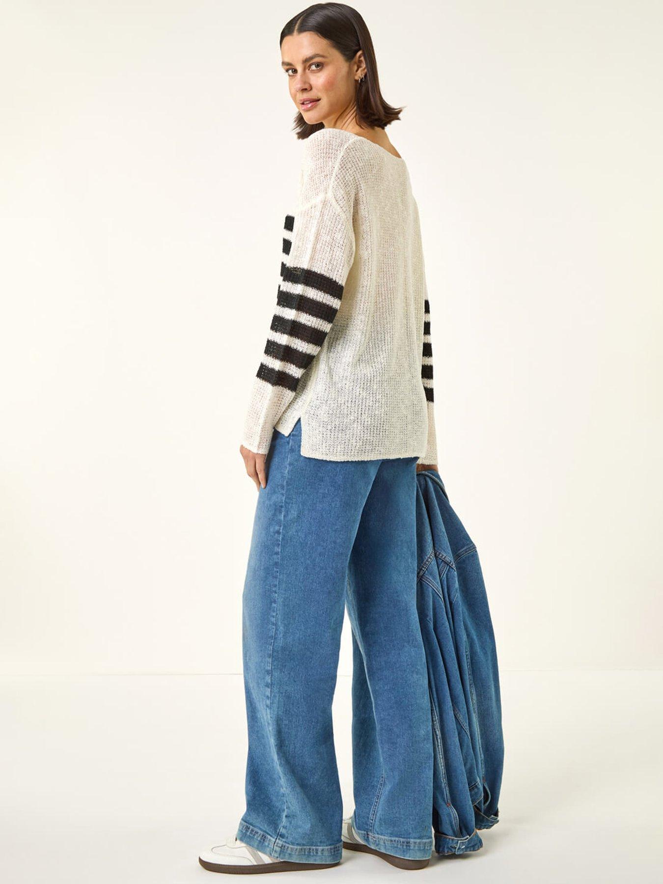 roman-stripe-v-neck-knit-jumperstillFront