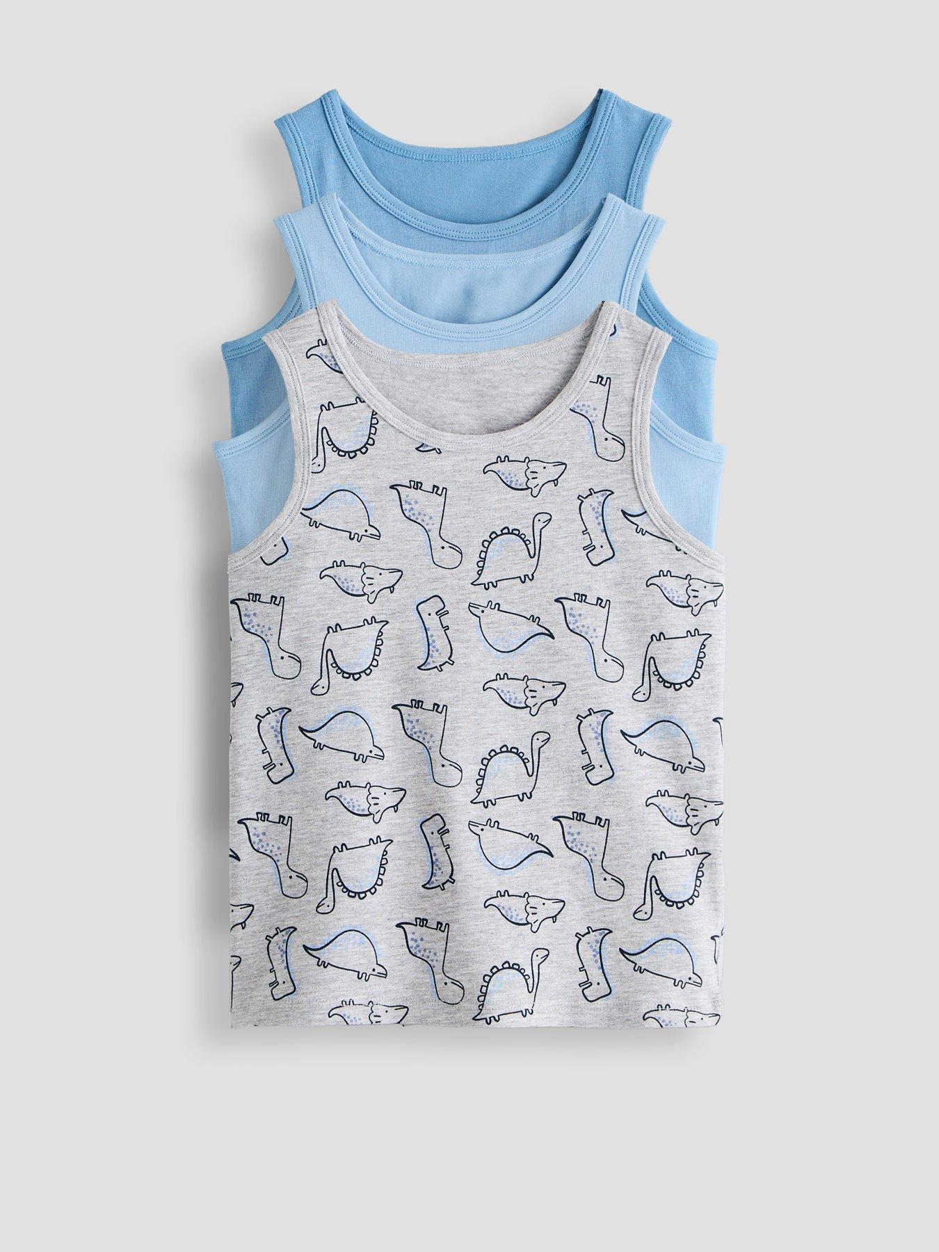 Image 1 of 5 of The Very Collection Boys' 3 Pack Dino Vest (18 months - 7 years) - Multi