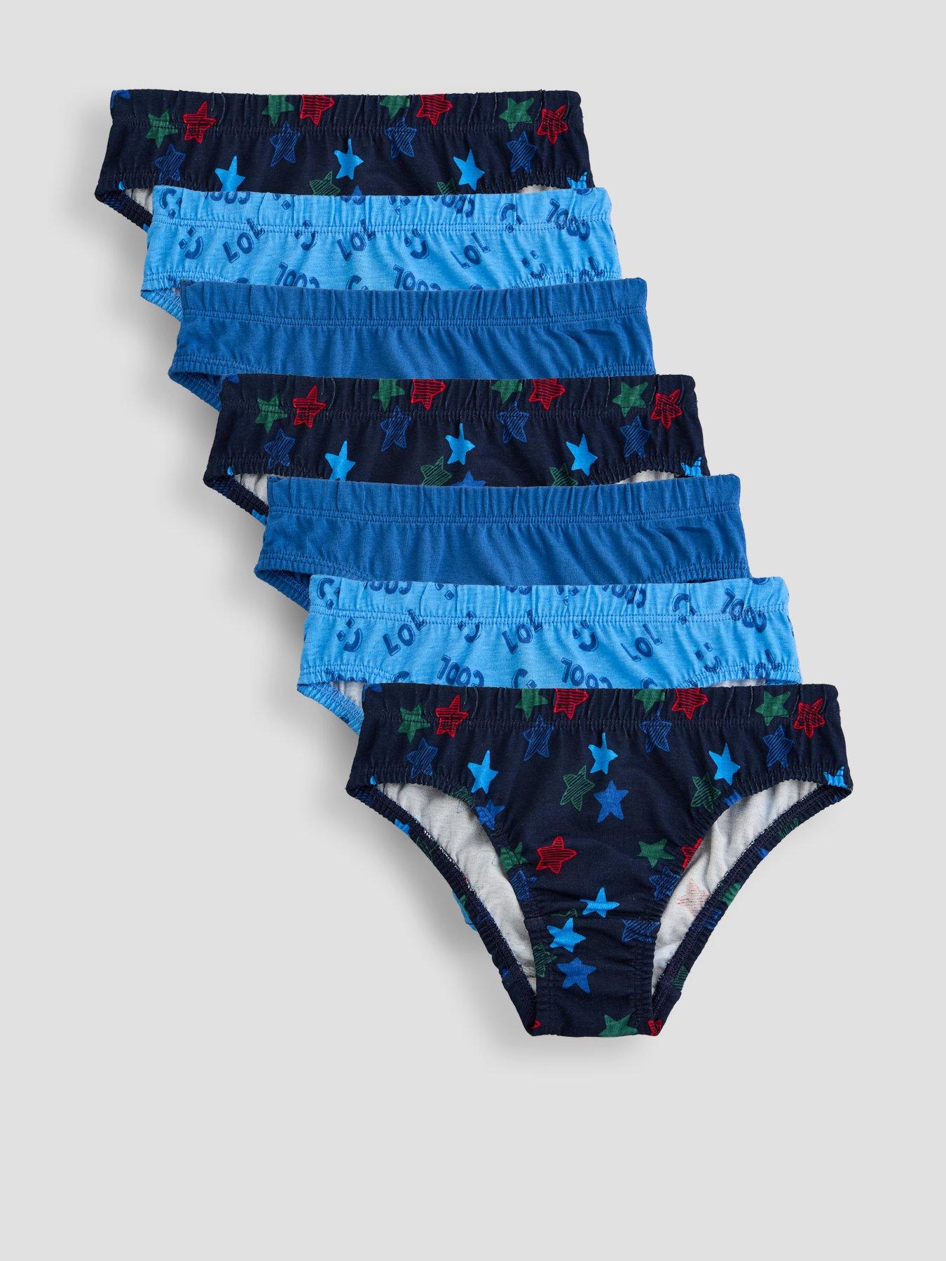 Image 1 of 5 of The Very Collection Toddler Boys' 7 Pack Stars Briefs (18 months - 7 years) - Blue