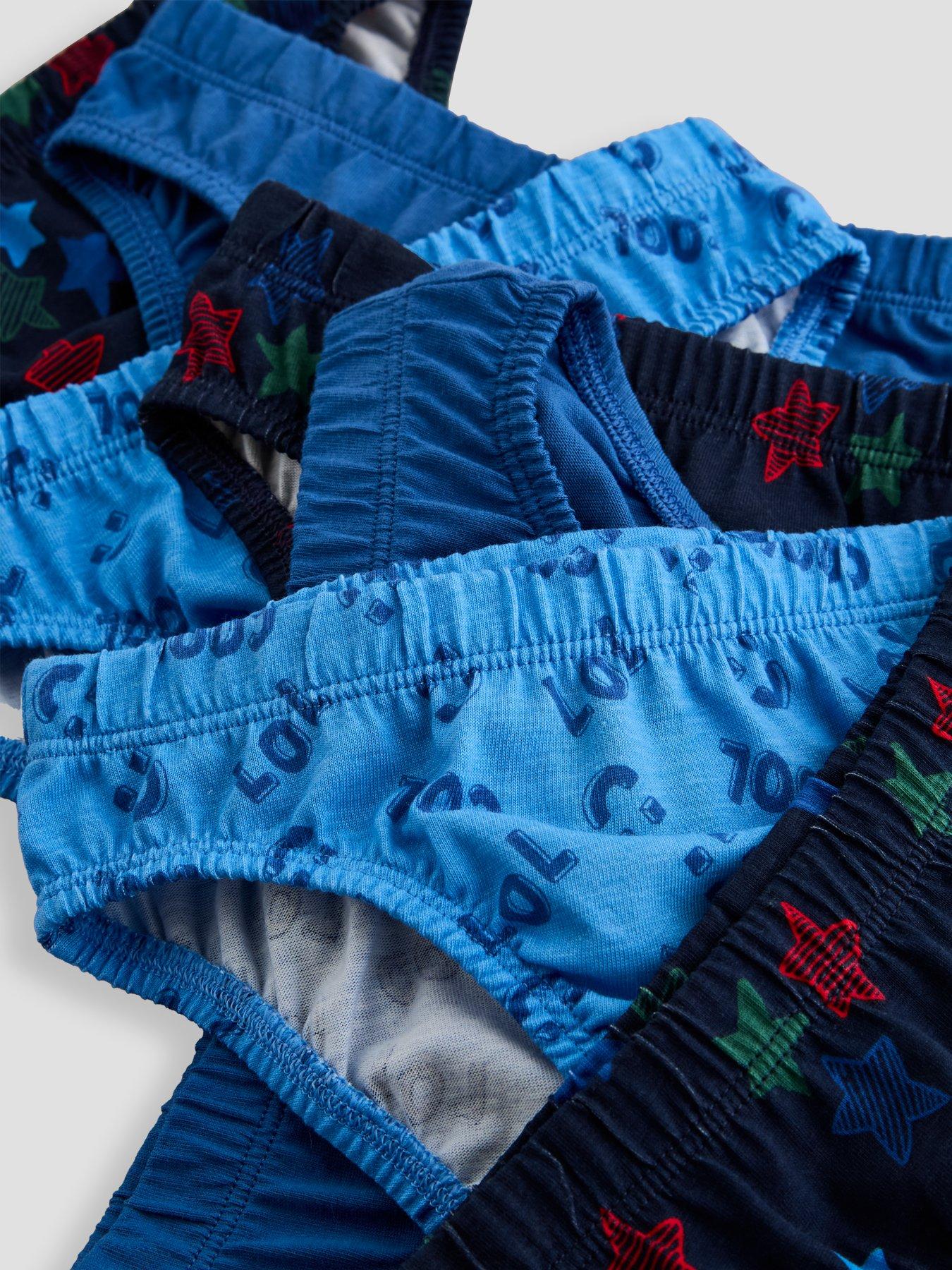 Image 5 of 5 of The Very Collection Toddler Boys' 7 Pack Stars Briefs (18 months - 7 years) - Blue