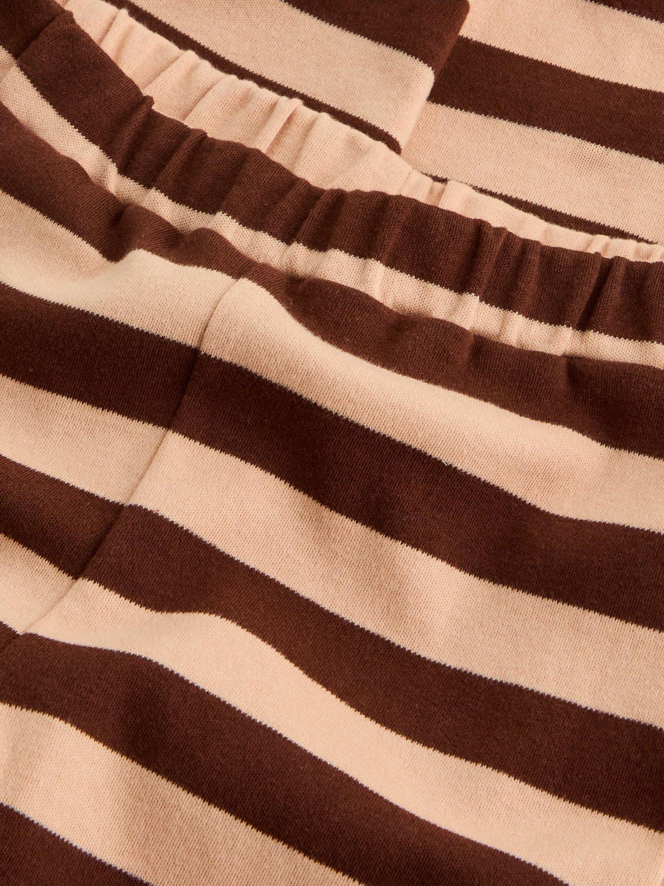 Image 4 of 5 of The Very Collection Tiger Striped Single Long Sleeve Pyjama (9 months - 7 years) - Brown