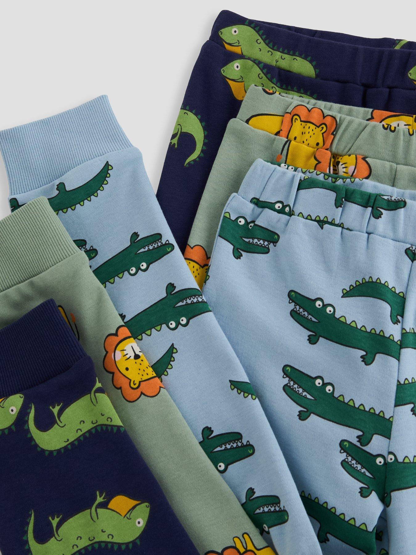 Image 4 of 5 of The Very Collection 3 Pack Safari Print Long Sleeve Pyjamas (9 months - 7 years) - Multi