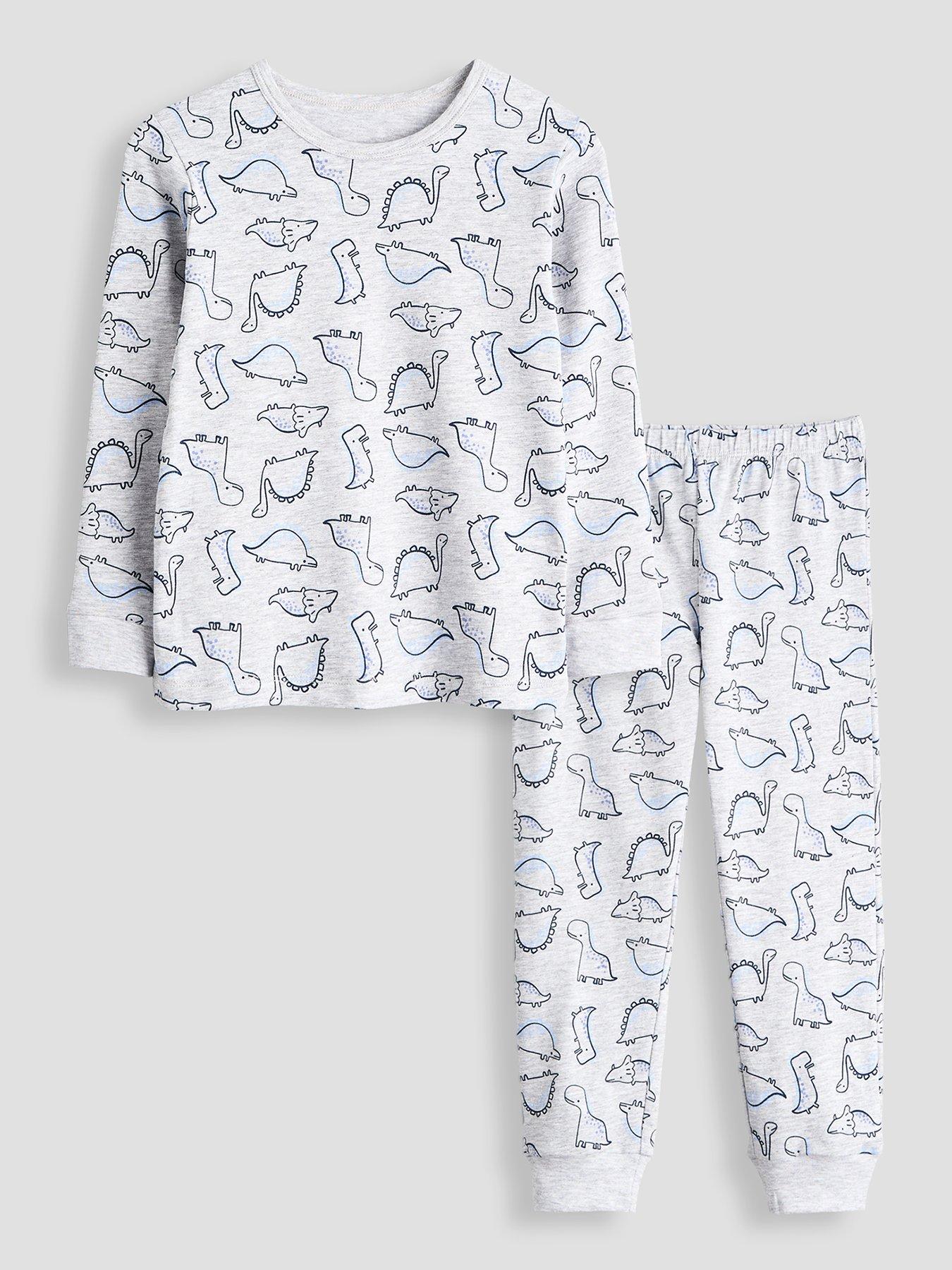 Image 2 of 5 of The Very Collection Boys' 2 Pack Roar Dino Long Sleeve Pyjama (9 months - 7 years) - Multi