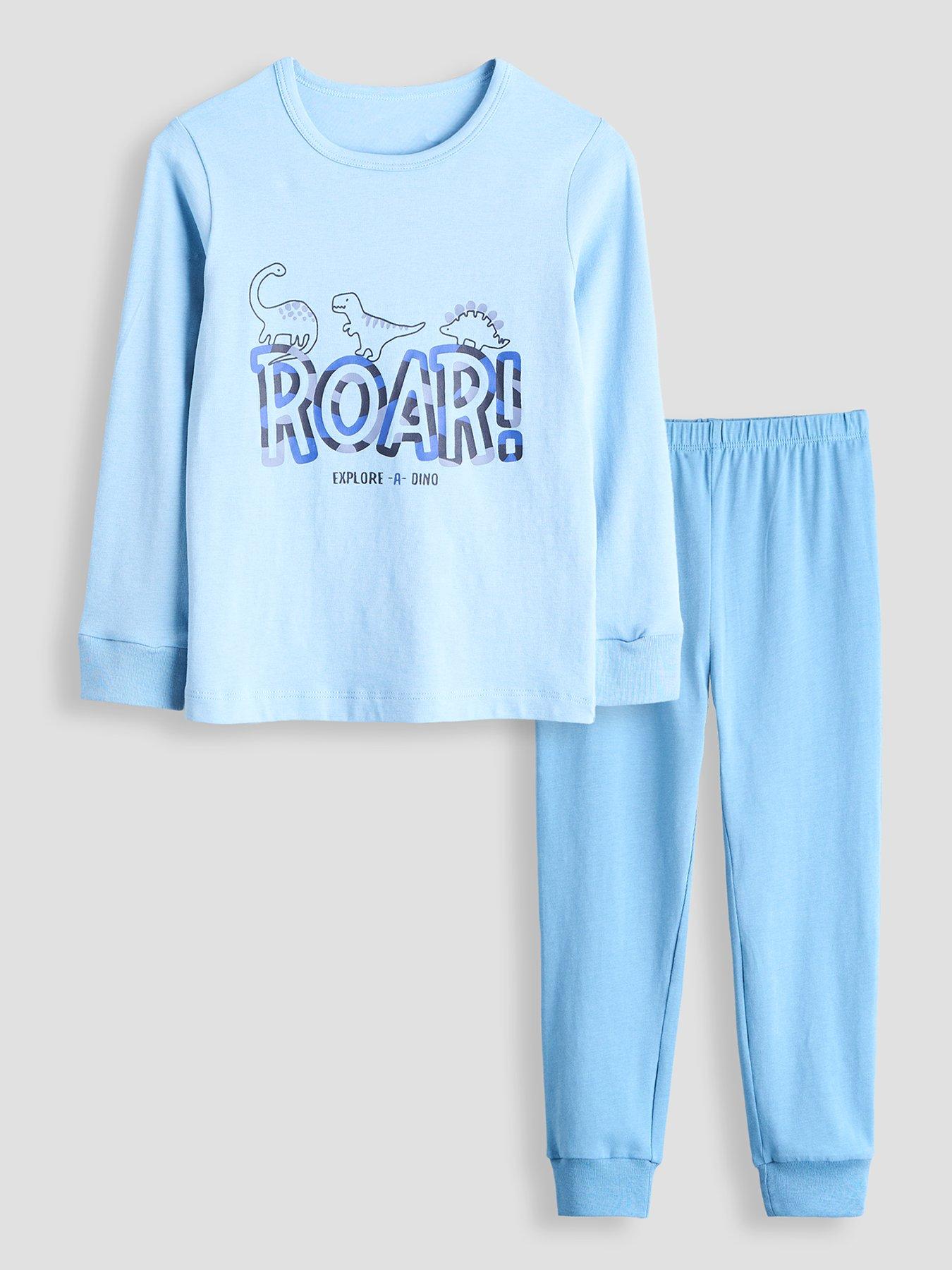 Image 3 of 5 of The Very Collection Boys' 2 Pack Roar Dino Long Sleeve Pyjama (9 months - 7 years) - Multi