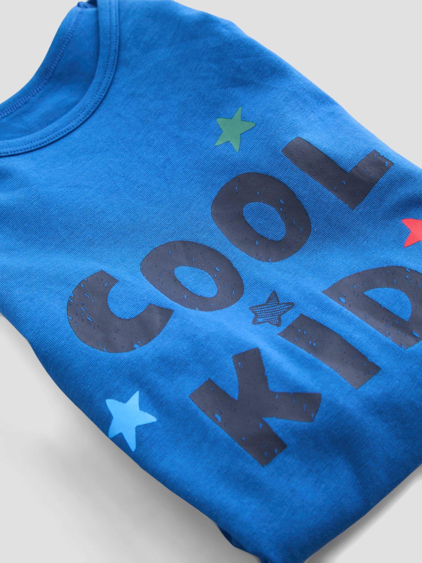 Image 4 of 5 of The Very Collection Cool Kid Single Long Sleeve Pyjama (9 months - 7 years) - Blue