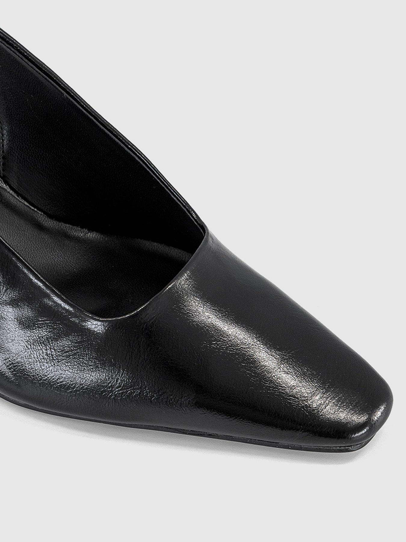 Image 5 of 5 of OFFICE Monaco - Chisel Toe Slingback Court Heel - Black