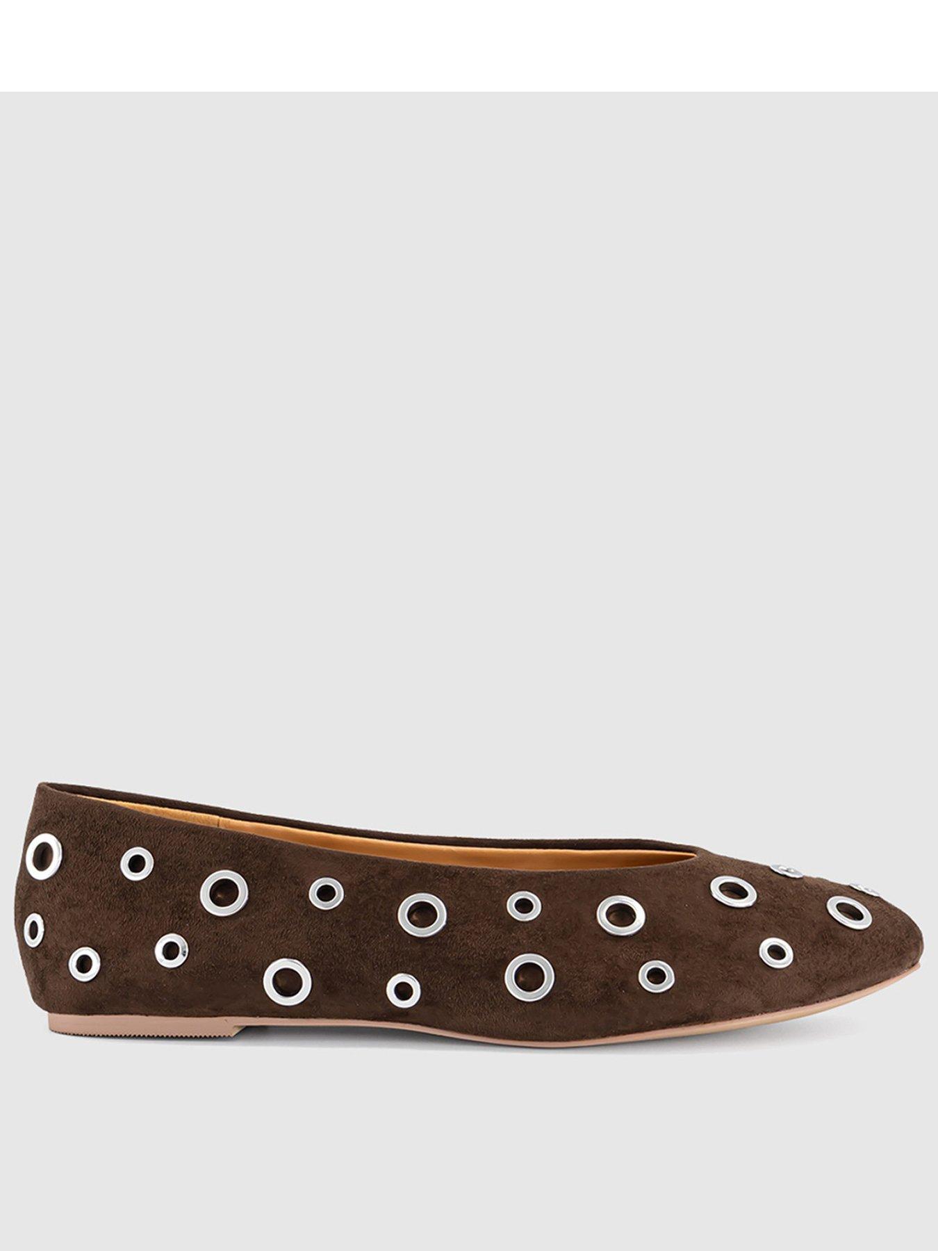 Image 1 of 4 of OFFICE Forever - Rivet Hardware Ballerina - Brown