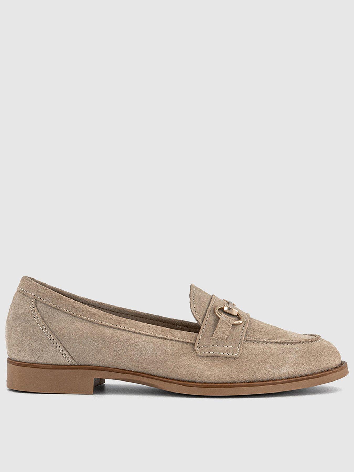 Image 1 of 3 of OFFICE Fountain - Snaffle Loafer - Beige Suede