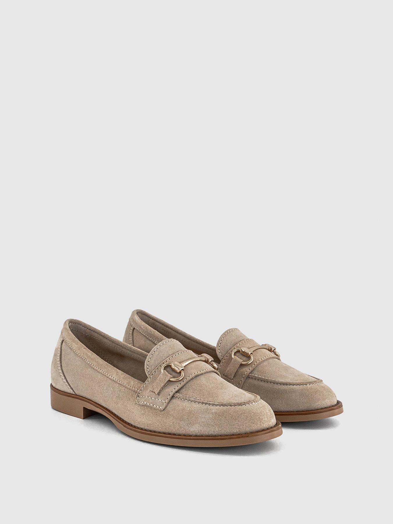 Image 3 of 3 of OFFICE Fountain - Snaffle Loafer - Beige Suede