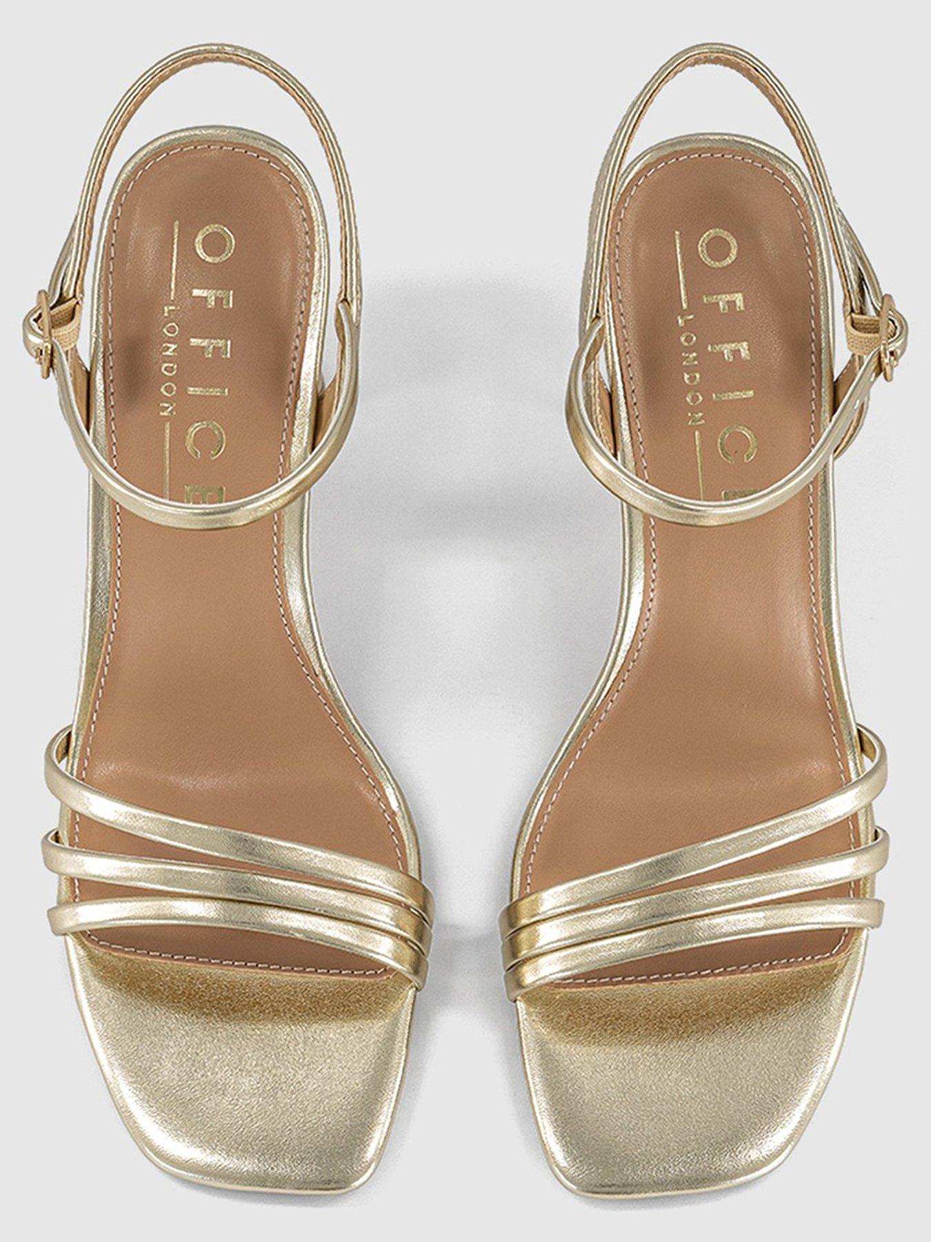 Image 3 of 5 of OFFICE Honey - Strappy Heeled Sandal - Gold