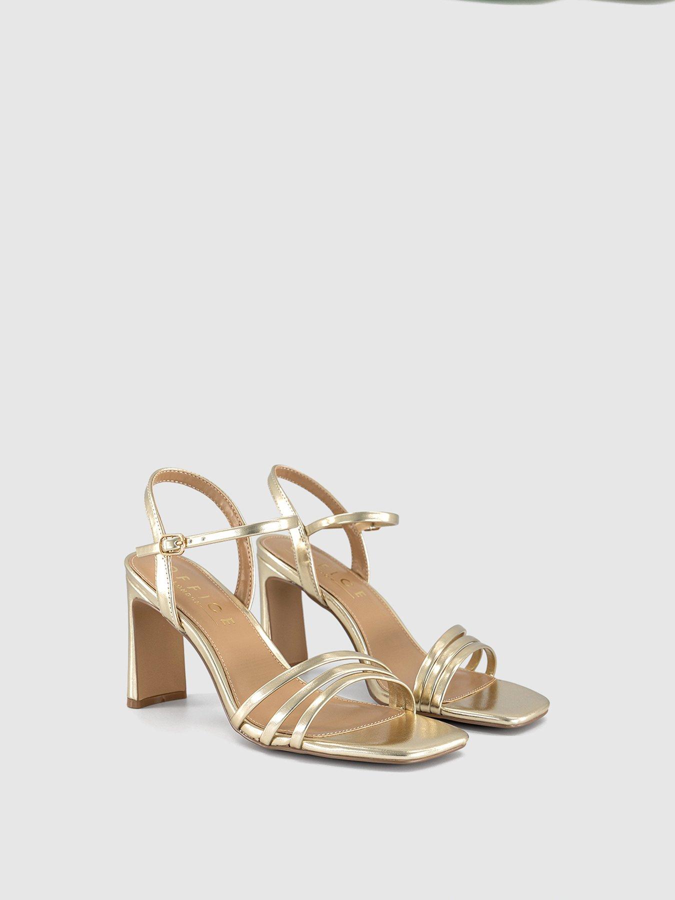 Image 5 of 5 of OFFICE Honey - Strappy Heeled Sandal - Gold