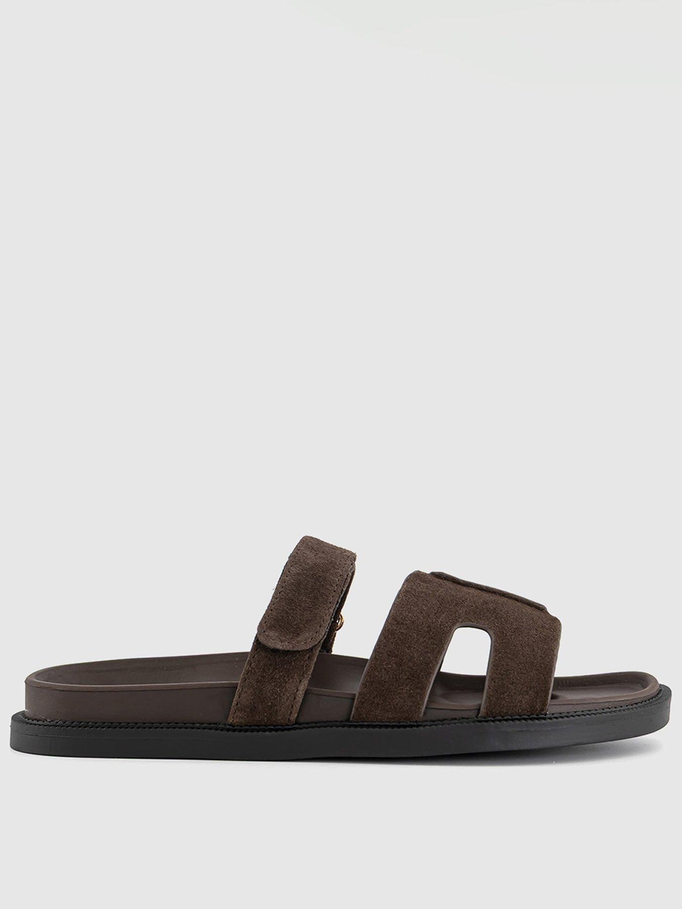 office-serena-cut-out-two-strap-footbed-sandal-brown-suedefront