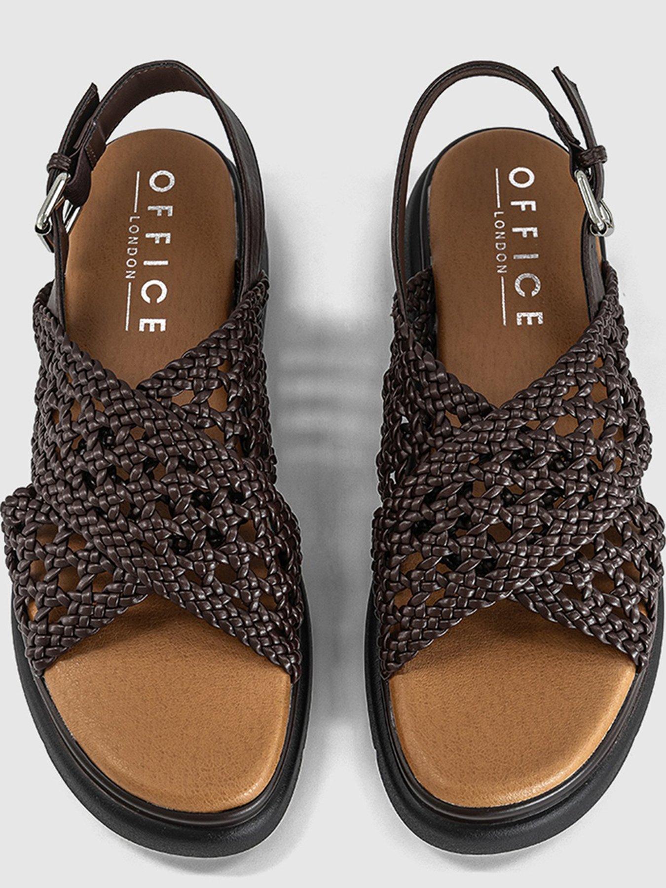 office-suki-woven-cross-over-platform-sandal-brownoutfit