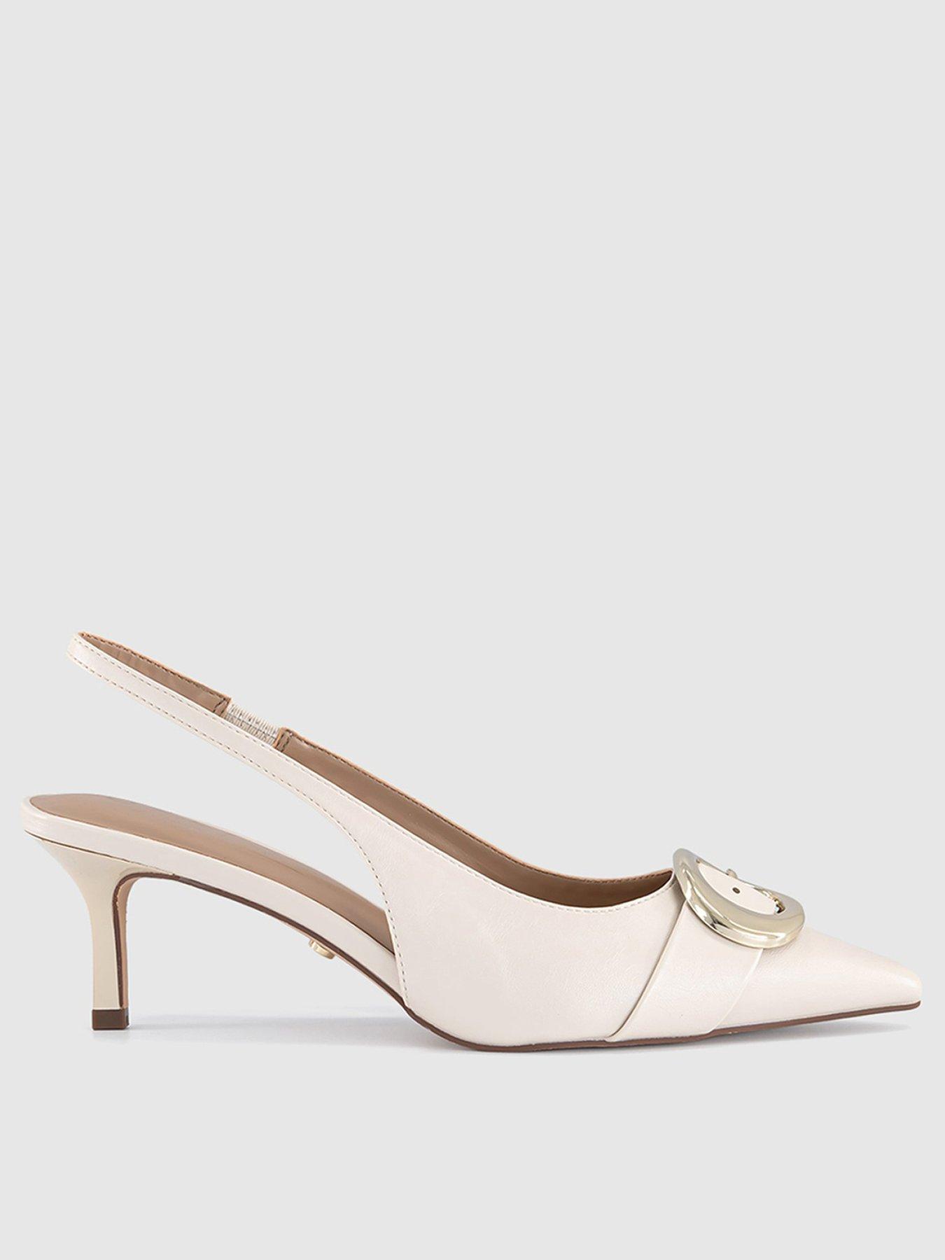 office-maeva--buckle-trim-slingback-off-whitefront