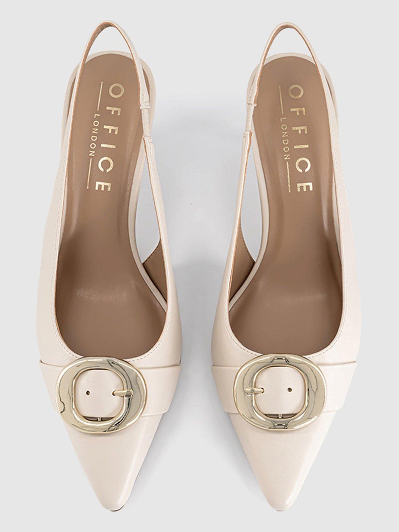 office-maeva--buckle-trim-slingback-off-whiteoutfit