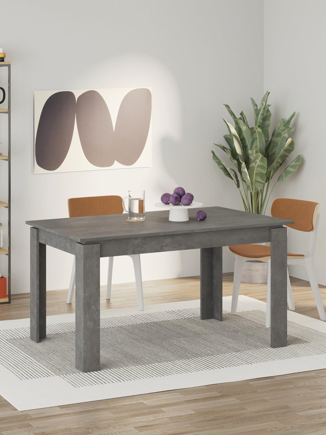 Decortie Tolmen Dining Table- Anthracite