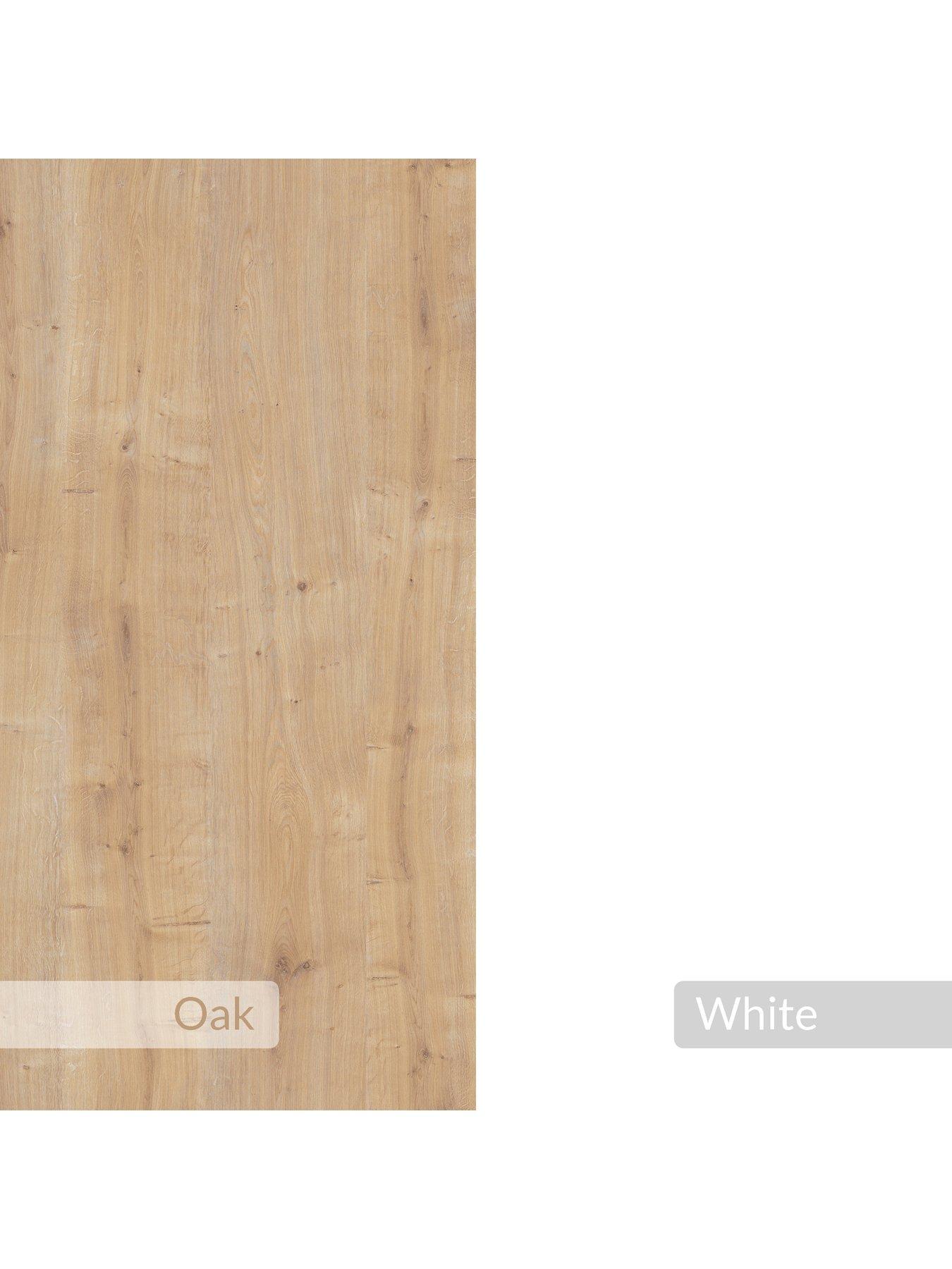 Image 6 of 6 of Decortie Lora Dressing Table - White / Oak