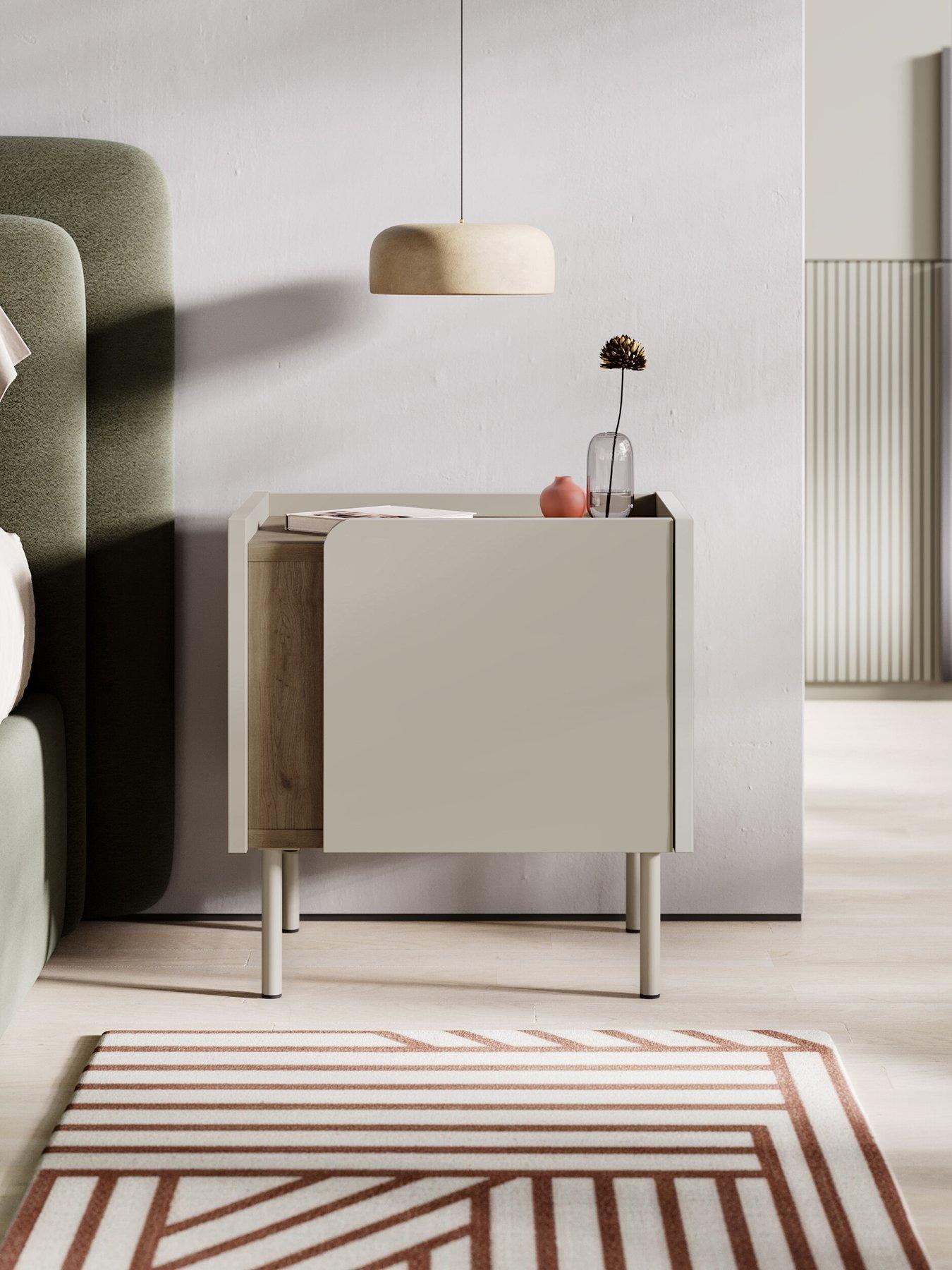 Decortie Norm Bedside Table - Sandstone