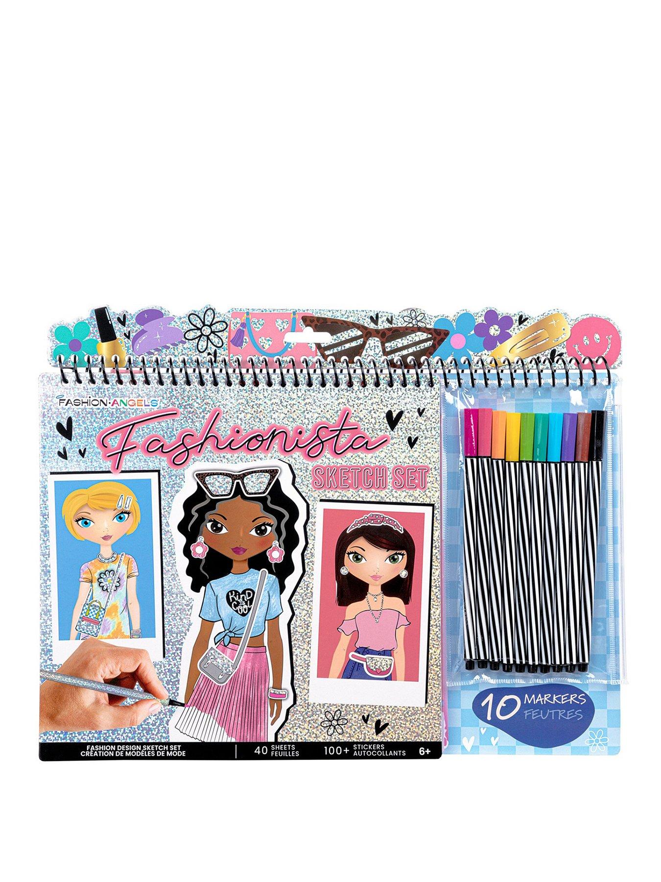 Fashion Angels Fashion Angels - Fashionista Sketch Portfolio with Markers (PDQ)