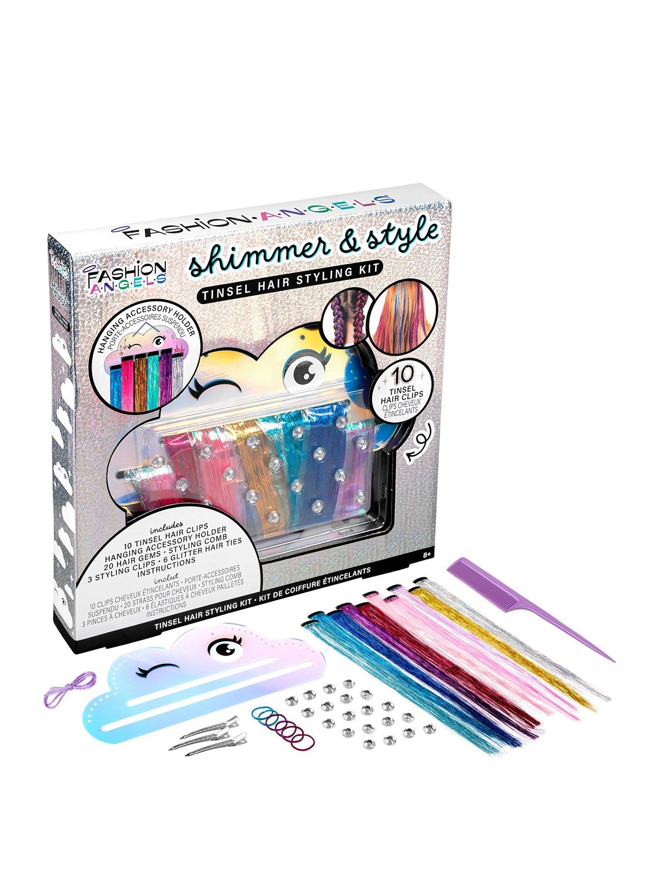 Image 1 of 7 of Fashion Angels Fashion Angels - Shimmer and Style - Tinsel Hair Styling Kit